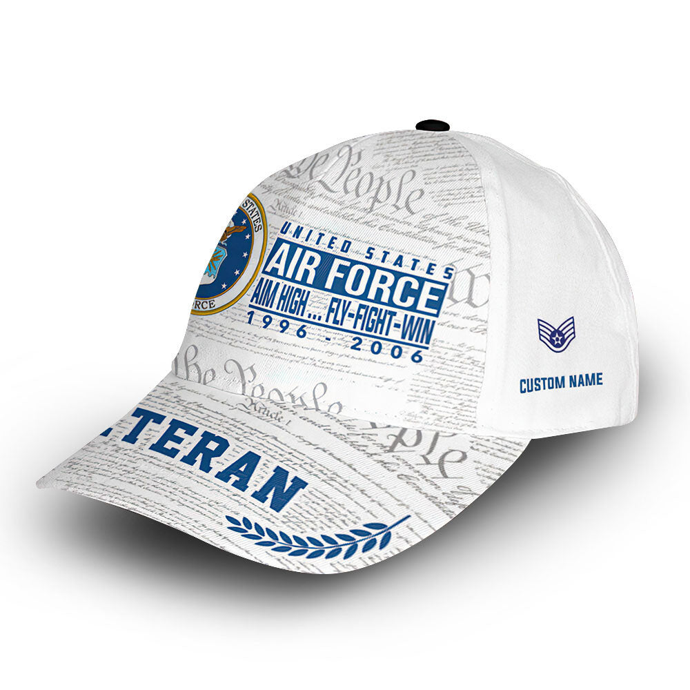USAF Custom Cap VPVC009304, Gifts For Air Force Veteran, Best Gifts On Father's Day, Armed Forces Day, Independence Day, Veterans Day.