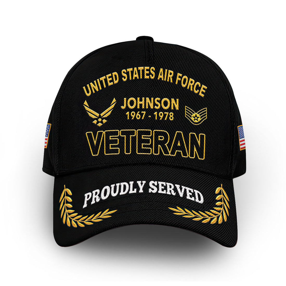 Premium Custom USAF Cap VPVC009404, Gifts For Air Force Veteran, Best Gifts On Father's Day, Armed Forces Day, Independence Day, Veterans Day.