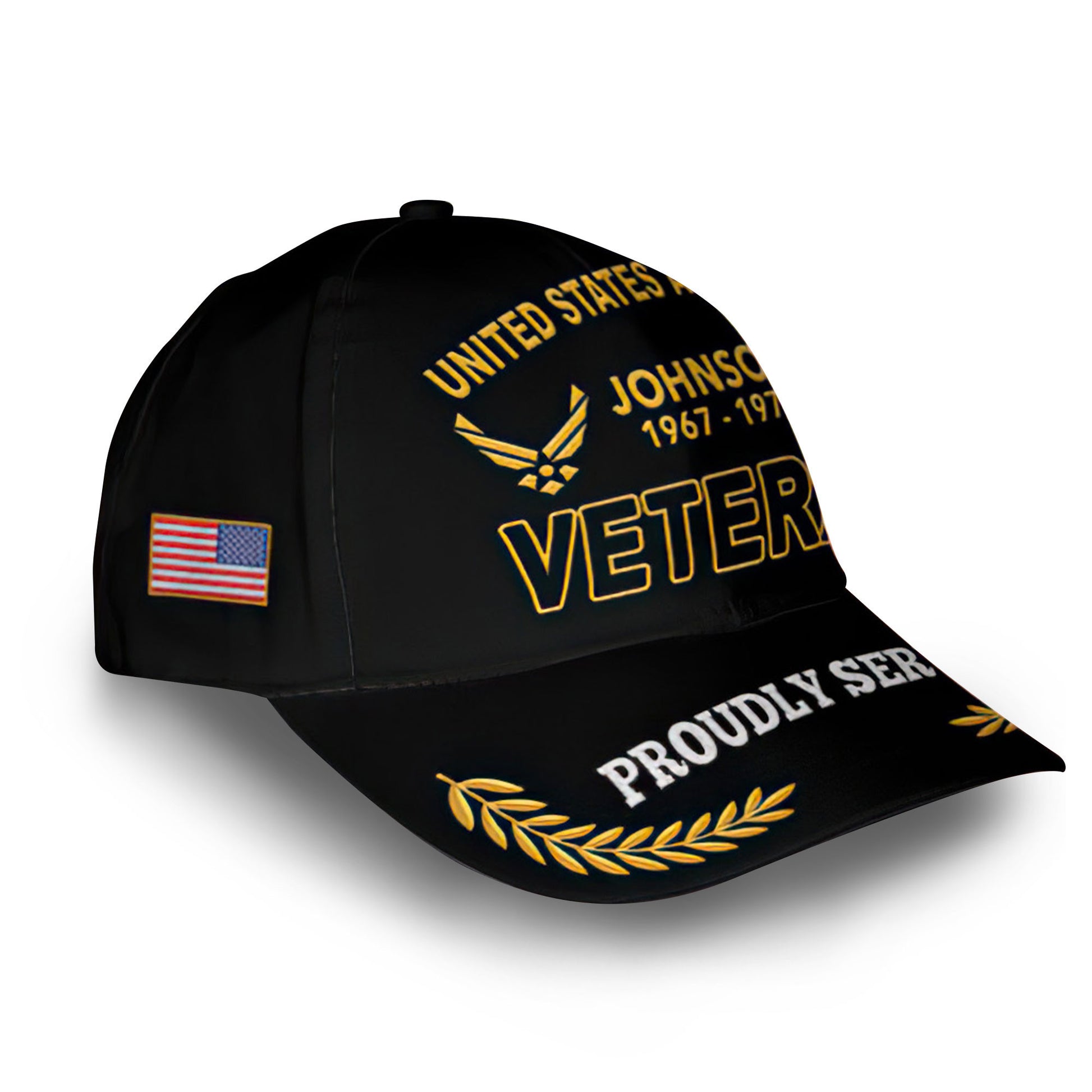 Premium Custom USAF Cap VPVC009404, Gifts For Air Force Veteran, Best Gifts On Father's Day, Armed Forces Day, Independence Day, Veterans Day.