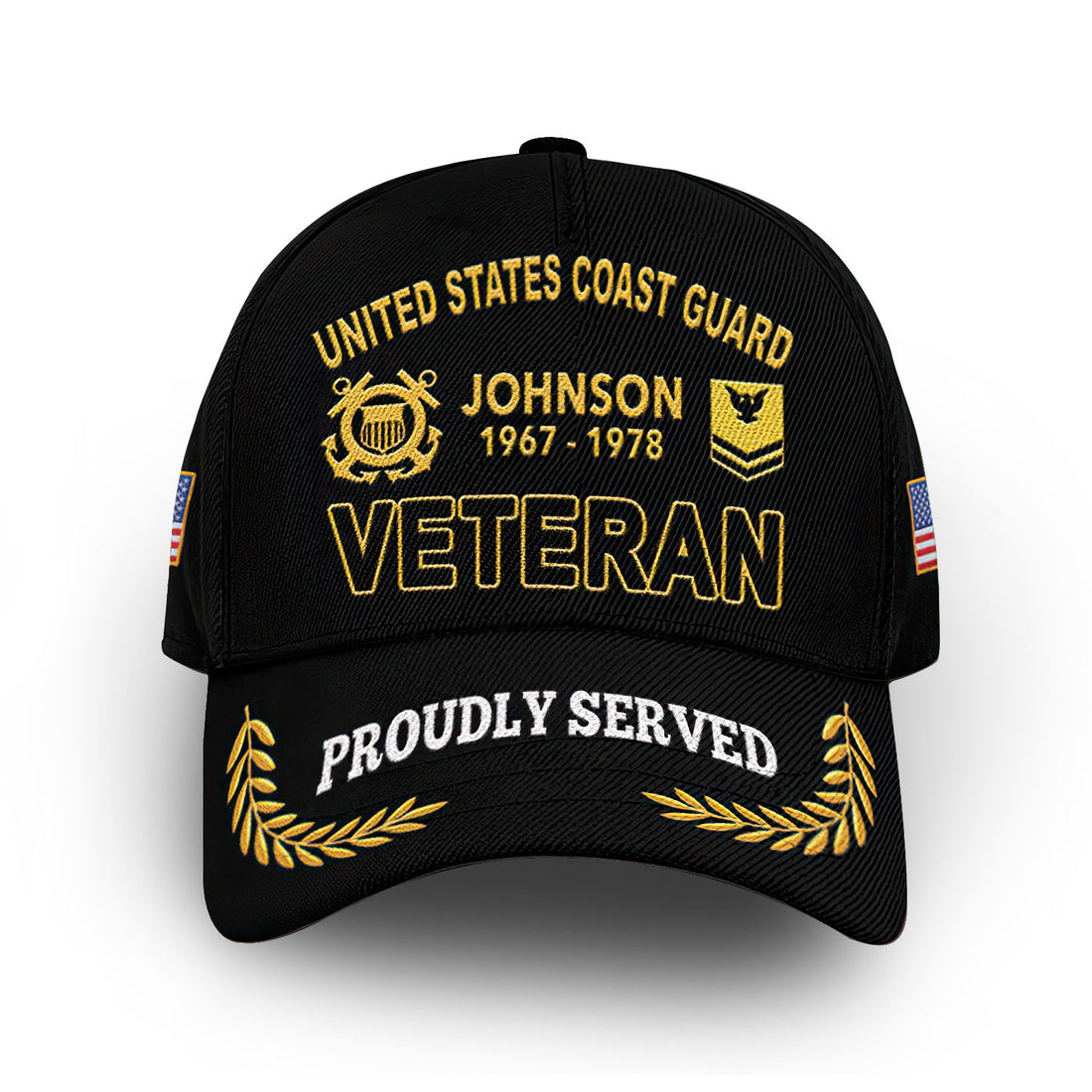Premium Custom USCG Cap VPVC009405, Gifts For Coast Guard Veteran, Best Gifts On Father's Day, Armed Forces Day, Independence Day, Veterans Day.