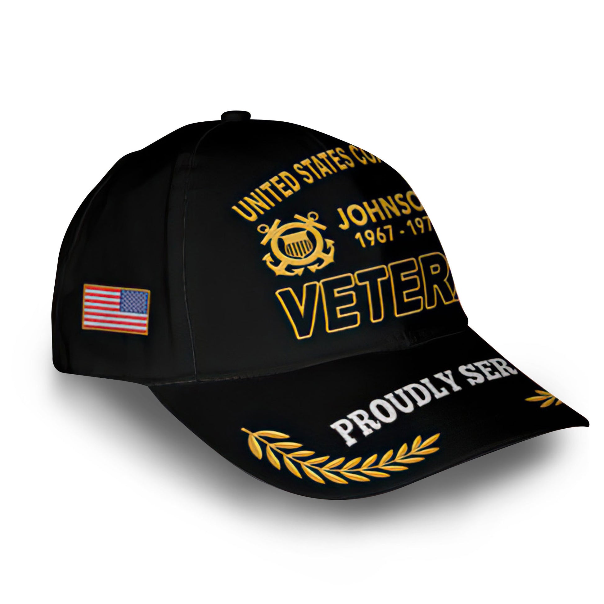 Premium Custom USCG Cap VPVC009405, Gifts For Coast Guard Veteran, Best Gifts On Father's Day, Armed Forces Day, Independence Day, Veterans Day.