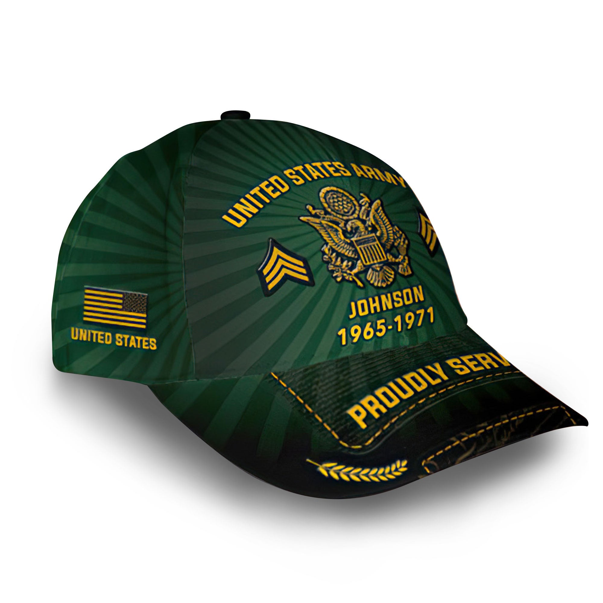 Premium Custom US Army Cap VPVC009501, Gifts For Army Veteran, Best Gifts On Father's Day, Armed Forces Day, Independence Day, Veterans Day.