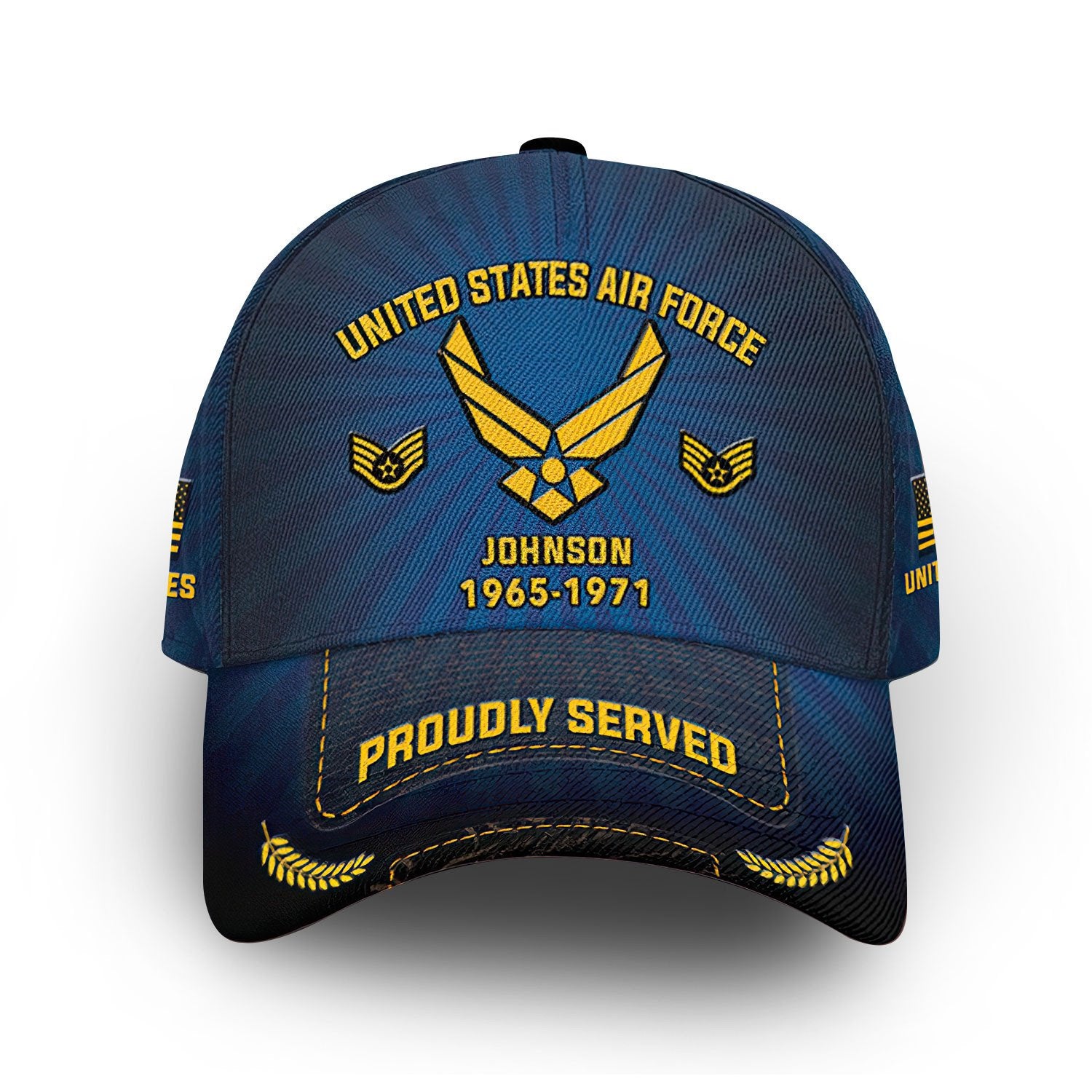 Premium Custom USAF Cap VPVC009504, Gifts For Air Force Veteran, Best Gifts On Father's Day, Armed Forces Day, Independence Day, Veterans Day.