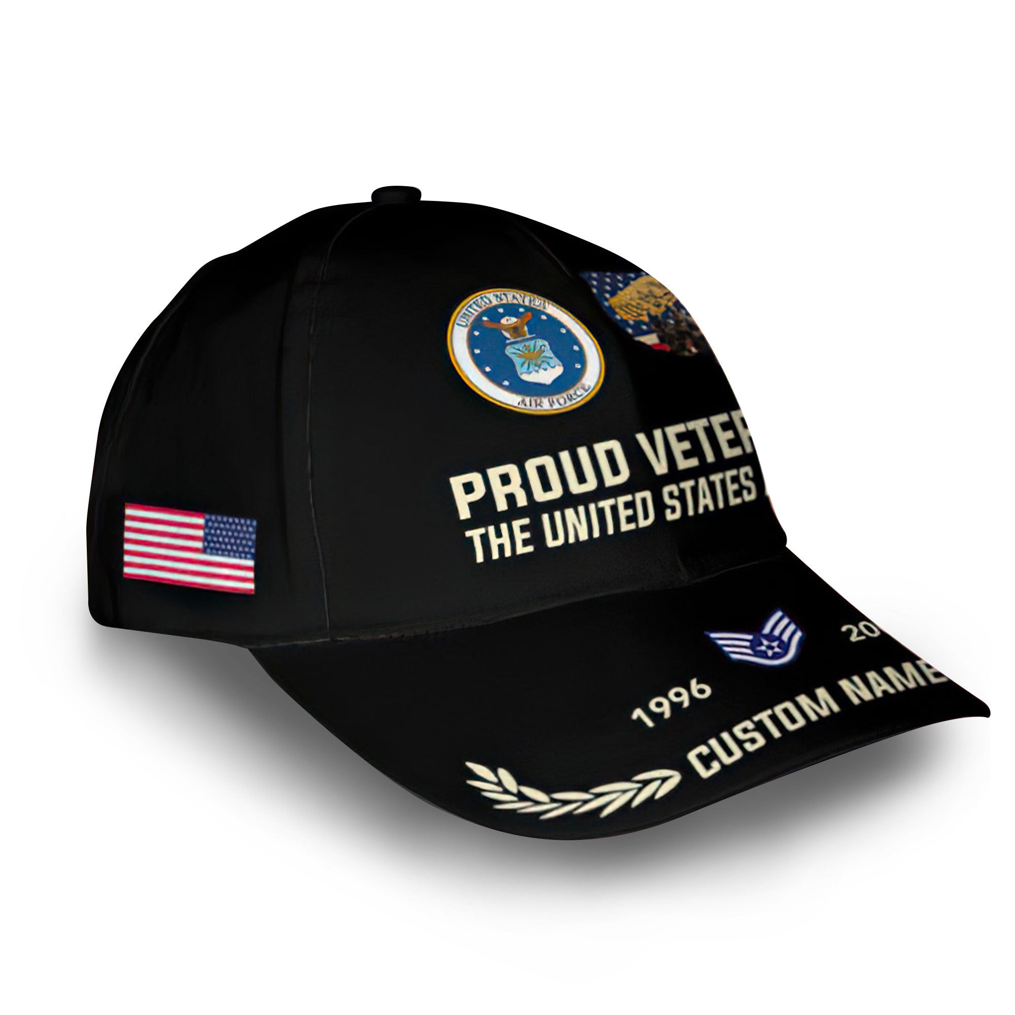 Premium USAF Cap VPVC009704, Custom Name, Rank, Year, Gifts For Air Force Veteran, Best Gifts On Father's Day, Armed Forces Day, Independence Day, Veterans Day.