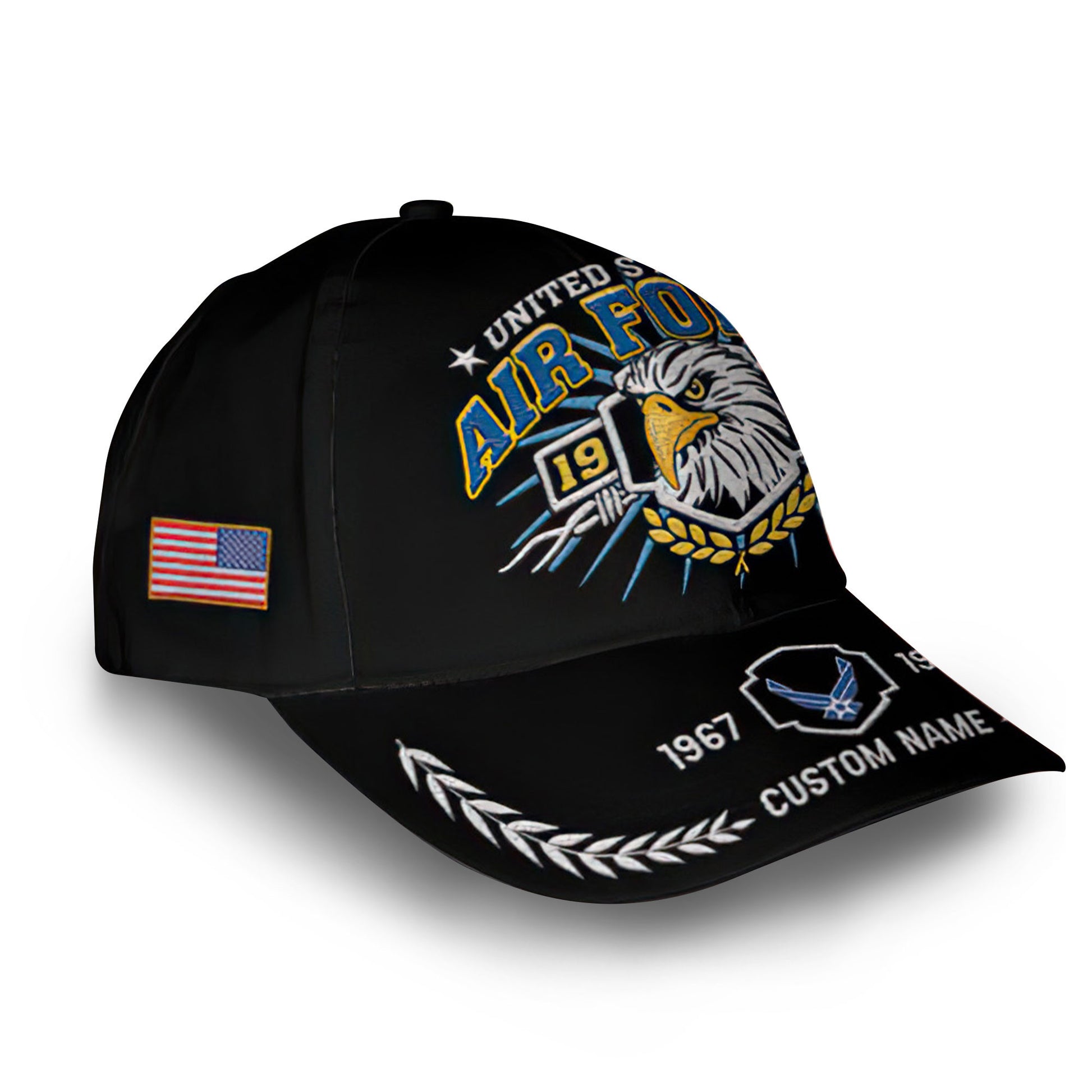 Premium USAF Cap VPVC009804, Custom Name, Rank, Year, Gifts For Air Force Veteran, Best Gifts On Father's Day, Armed Forces Day, Independence Day, Veterans Day.