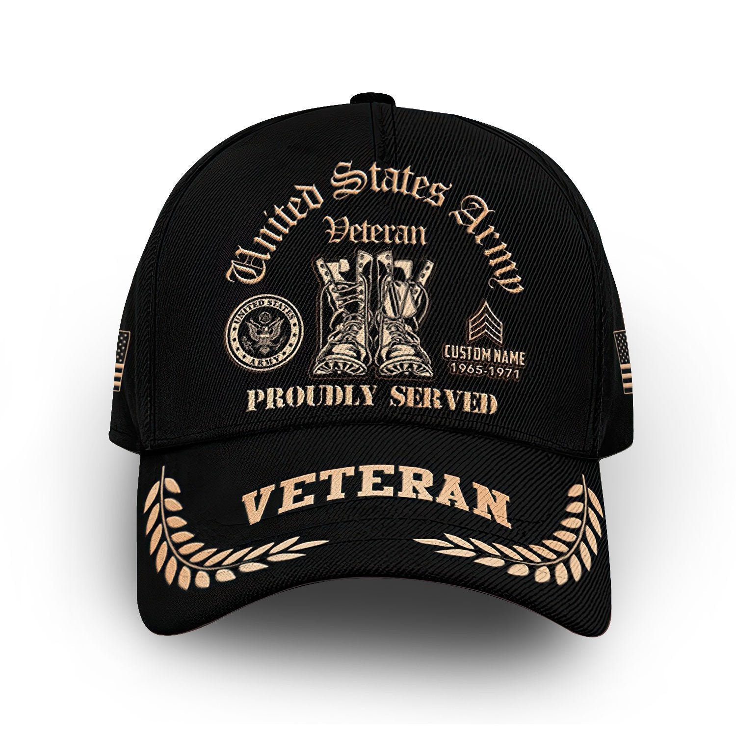 Premium Custom US Army Cap VPVC009901, Gifts For Army Veteran, Gifts For Dad, For Husband, Best Gifts On Father's Day, Armed Forces Day, Independence Day, Veterans Day.
