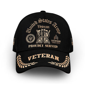 Premium Custom US Army Cap VPVC009901, Gifts For Army Veteran, Gifts For Dad, For Husband, Best Gifts On Father's Day, Armed Forces Day, Independence Day, Veterans Day.