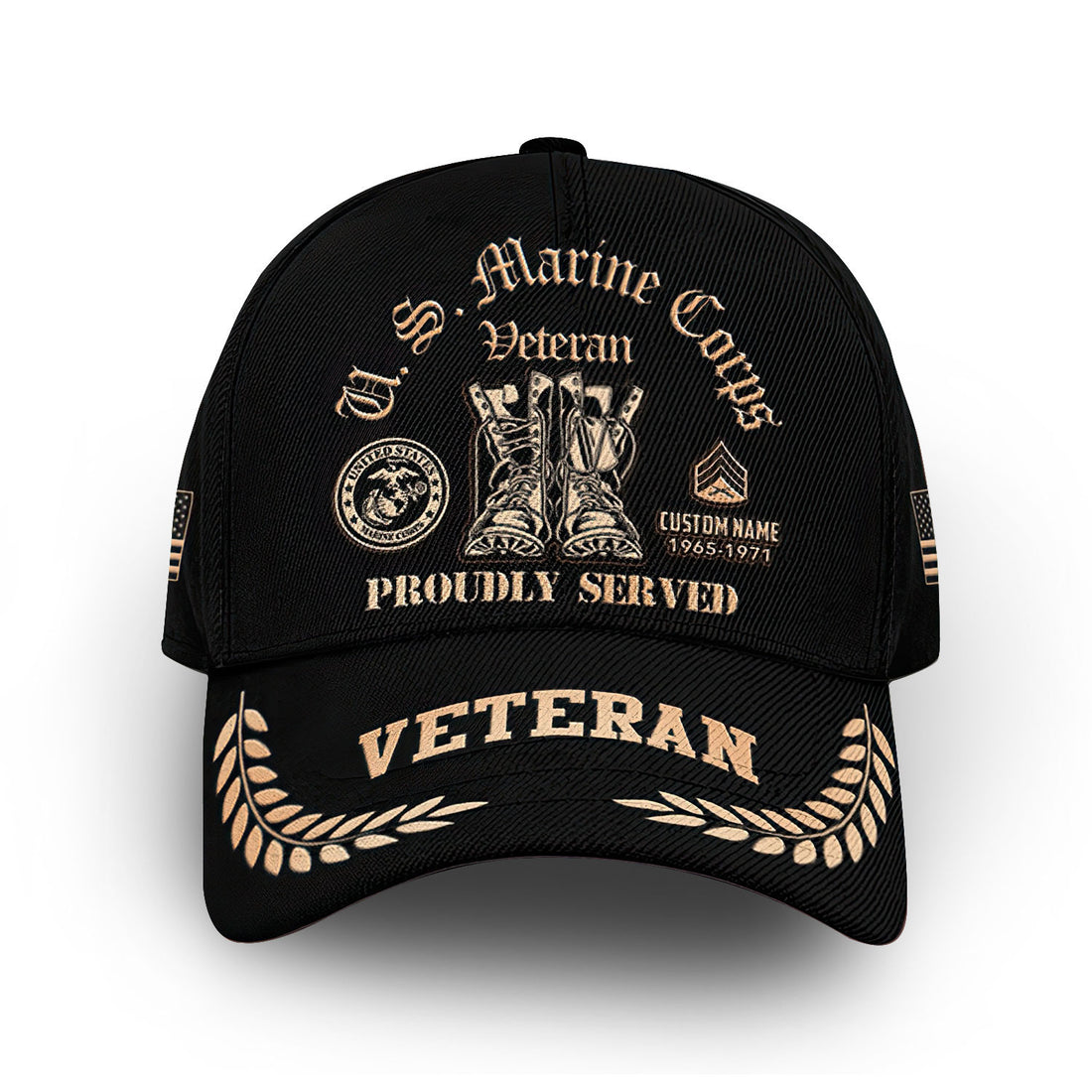 Premium Custom USMC Cap VPVC009903, Gifts For Marine Veteran, Gifts For Dad, For Husband, Best Gifts On Father's Day, Armed Forces Day, Independence Day, Veterans Day.