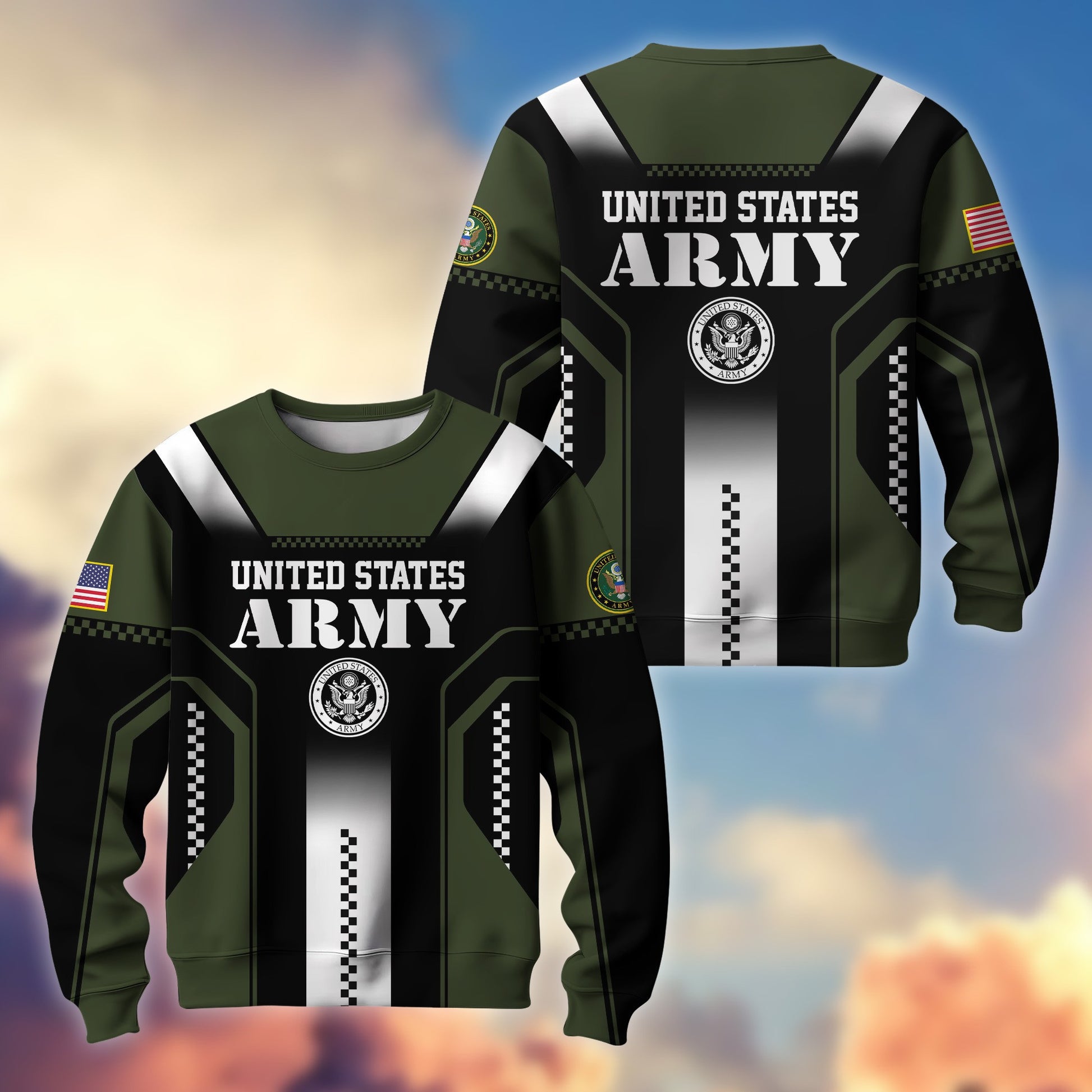 Premium US Veterans Sweatshirt BPHN190211, Gifts For US Veterans, Best Gifts On Father's Day, Armed Forces Day, Independence Day, Veterans Day.