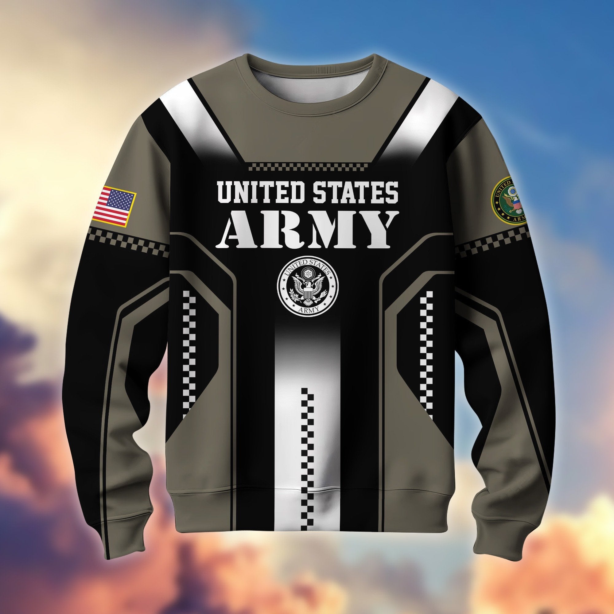 Premium US Veterans Sweatshirt BPHN190211, Gifts For US Veterans, Best Gifts On Father's Day, Armed Forces Day, Independence Day, Veterans Day.