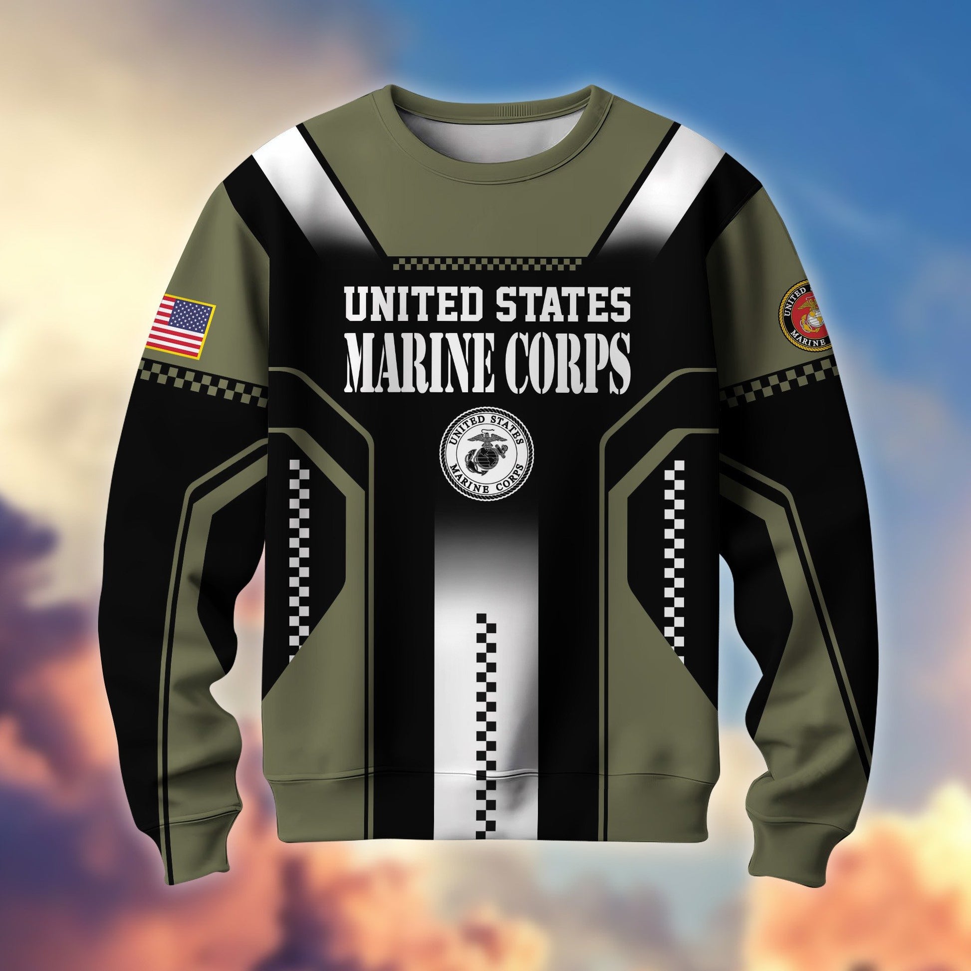 Premium US Veterans Sweatshirt BPHN190211, Gifts For US Veterans, Best Gifts On Father's Day, Armed Forces Day, Independence Day, Veterans Day.