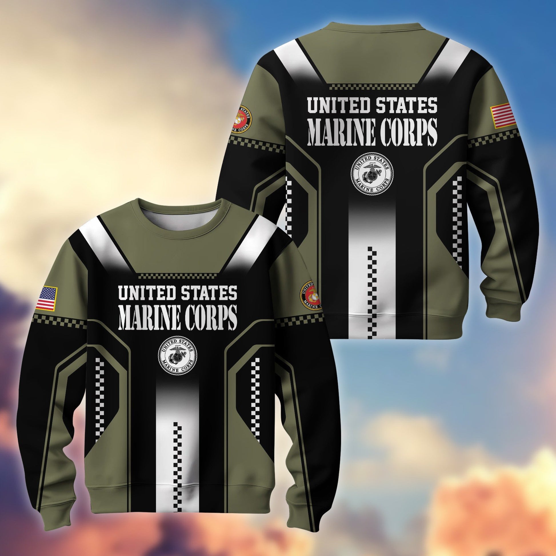 Premium US Veterans Sweatshirt BPHN190211, Gifts For US Veterans, Best Gifts On Father's Day, Armed Forces Day, Independence Day, Veterans Day.