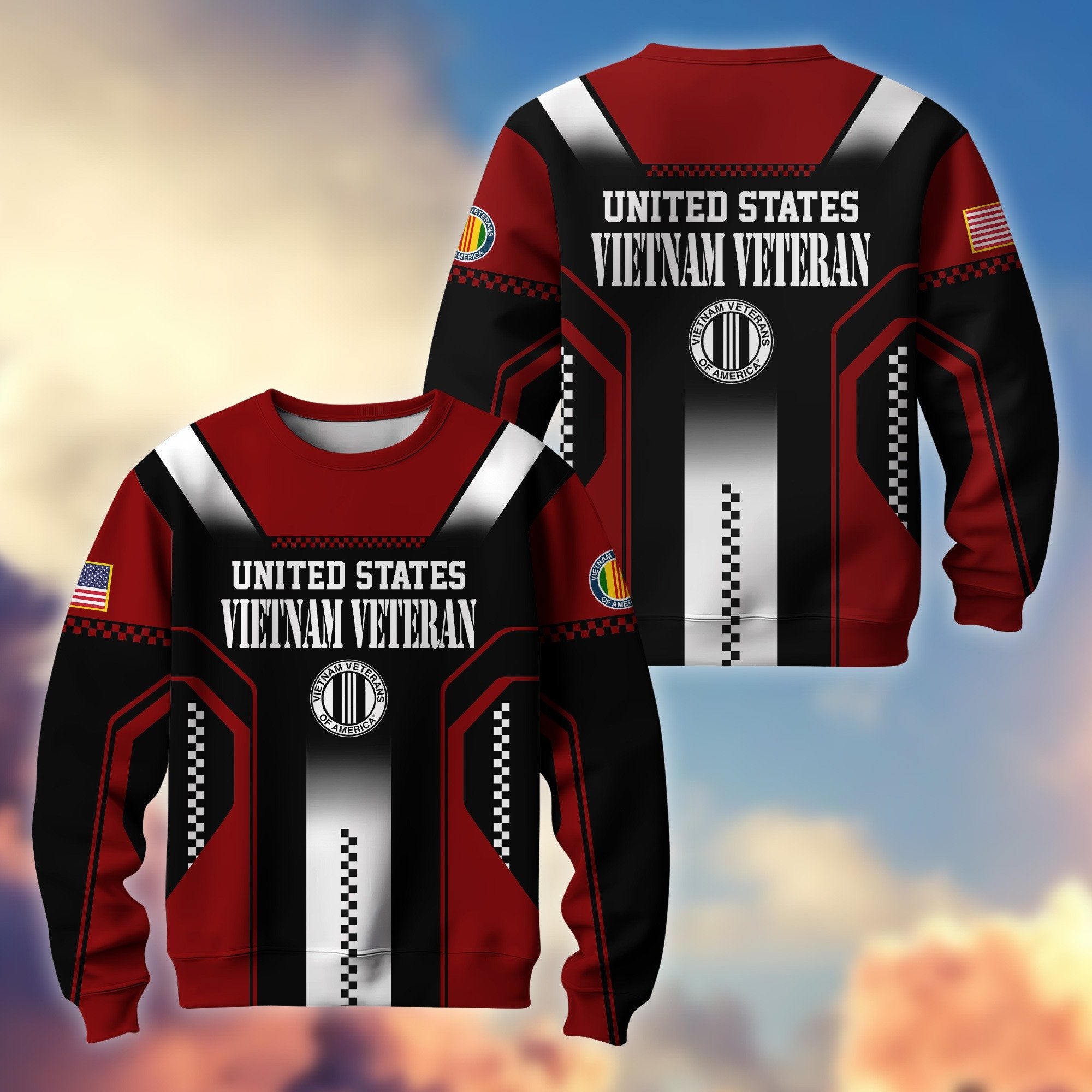 Premium US Veterans Sweatshirt BPHN190211, Gifts For US Veterans, Best Gifts On Father's Day, Armed Forces Day, Independence Day, Veterans Day.