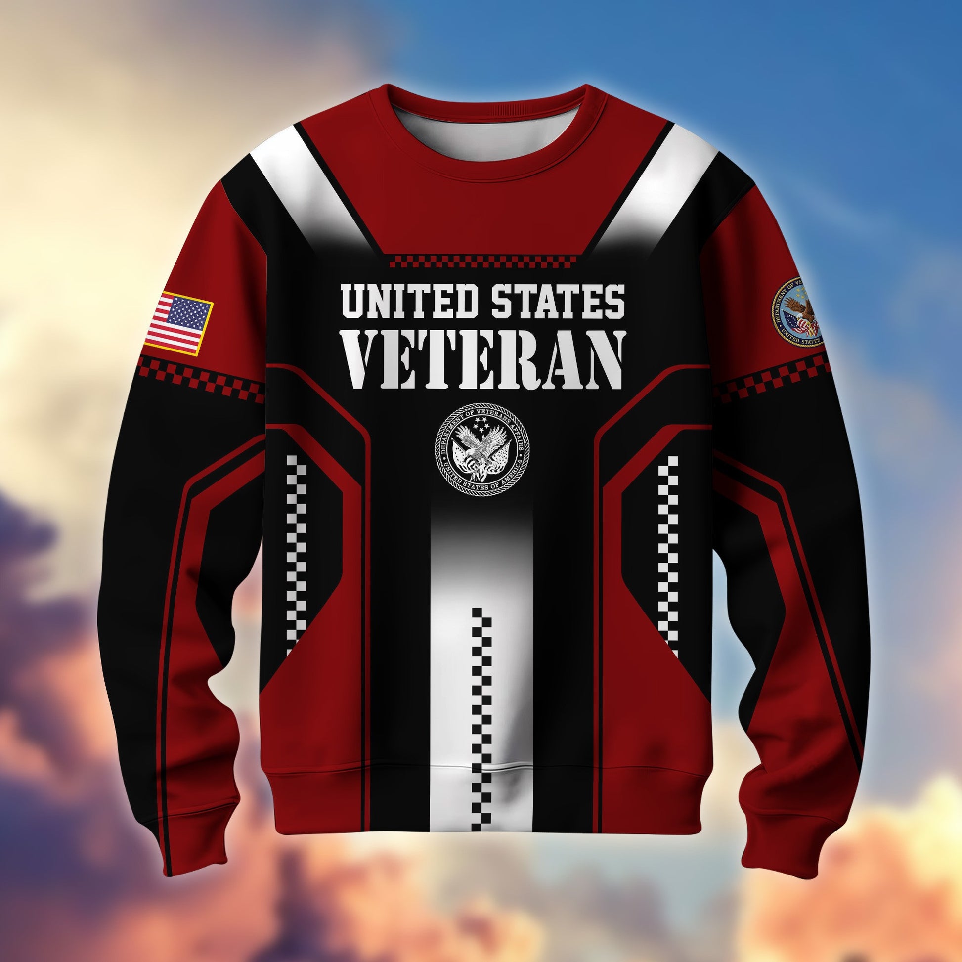 Premium US Veterans Sweatshirt BPHN190211, Gifts For US Veterans, Best Gifts On Father's Day, Armed Forces Day, Independence Day, Veterans Day.