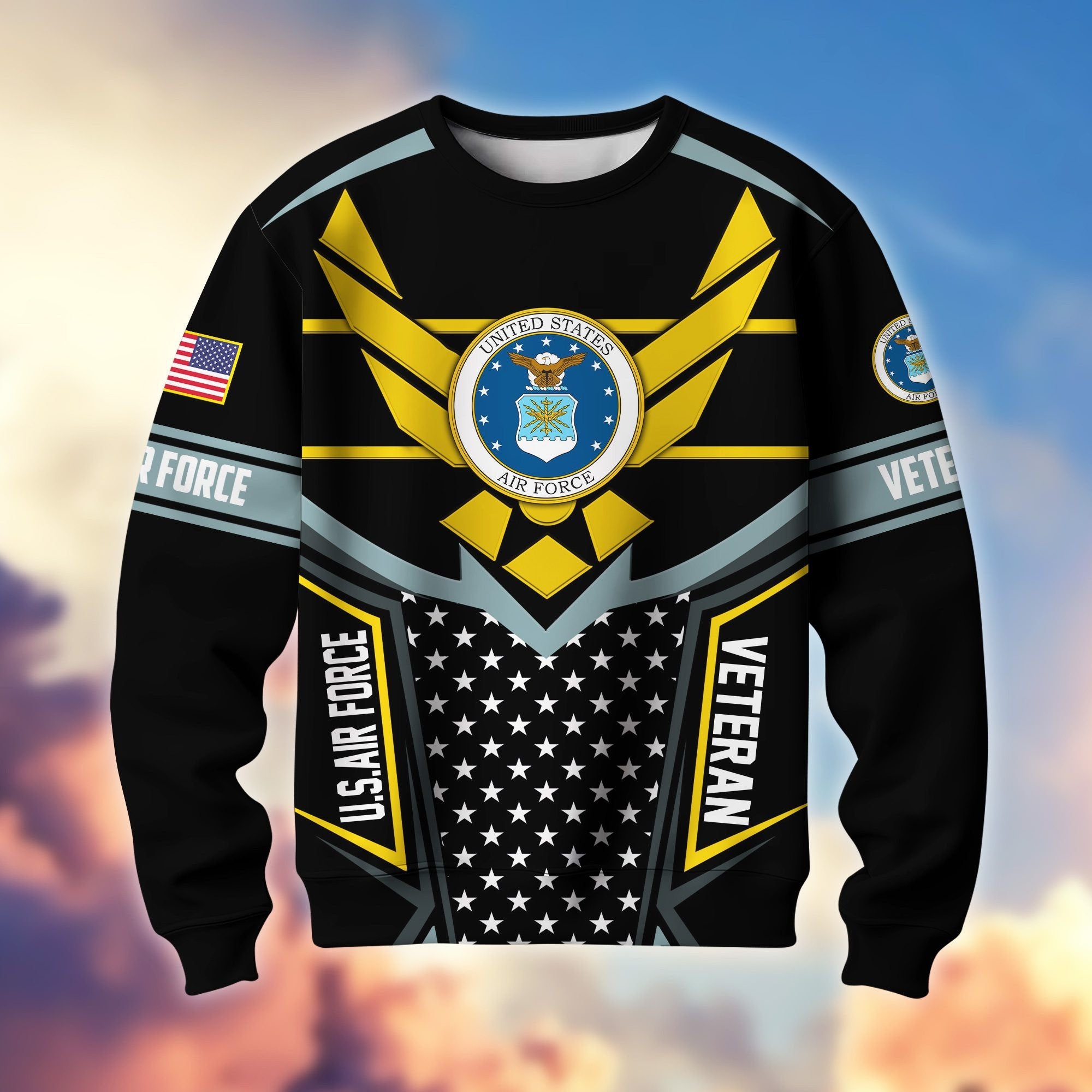 Premium US Veterans Sweatshirt BPHN180211, Gifts For US Veterans, Gifts For Dad, For Husband, Best Gifts On Father's Day, Armed Forces Day, Independence Day, Veterans Day.