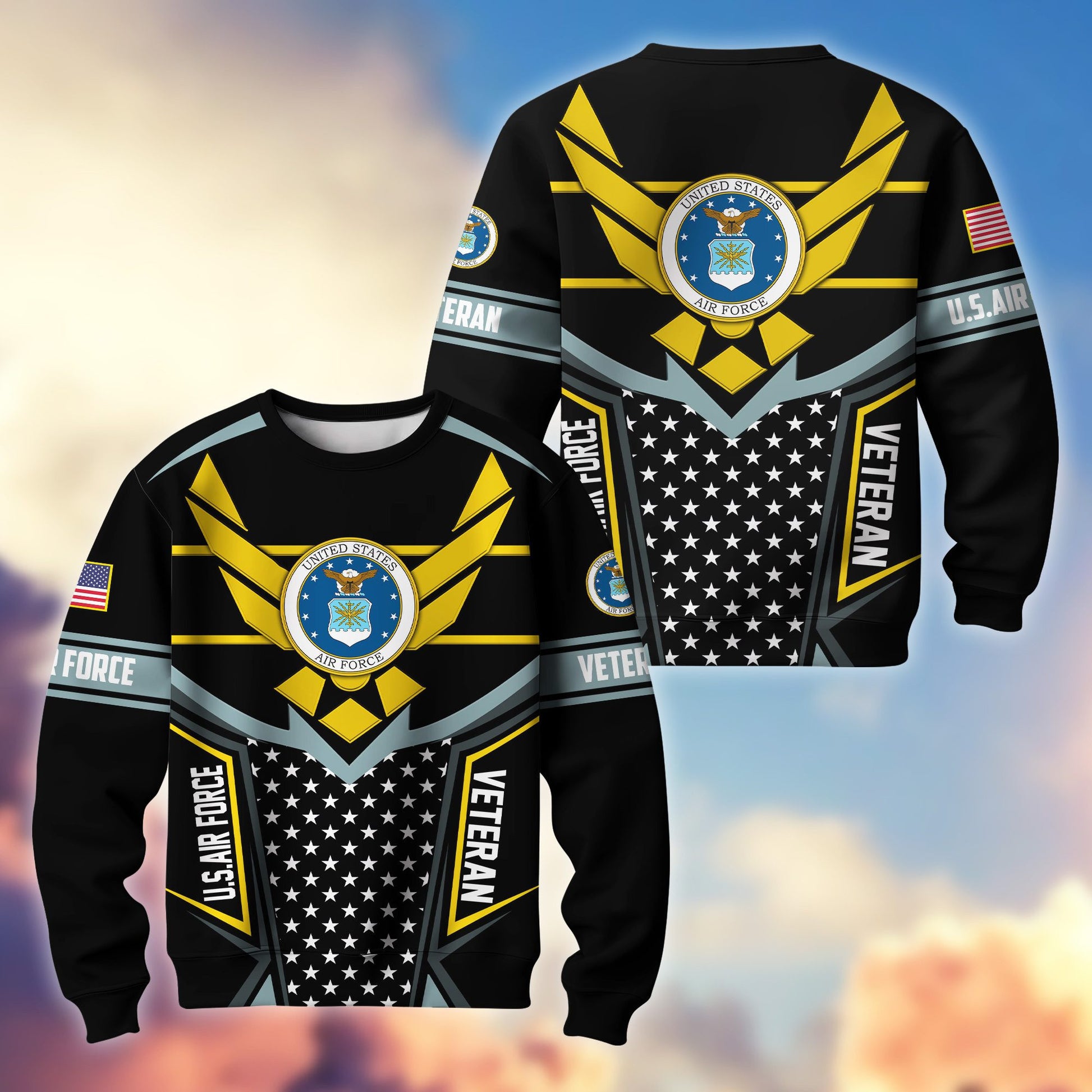 Premium US Veterans Sweatshirt BPHN180211, Gifts For US Veterans, Gifts For Dad, For Husband, Best Gifts On Father's Day, Armed Forces Day, Independence Day, Veterans Day.