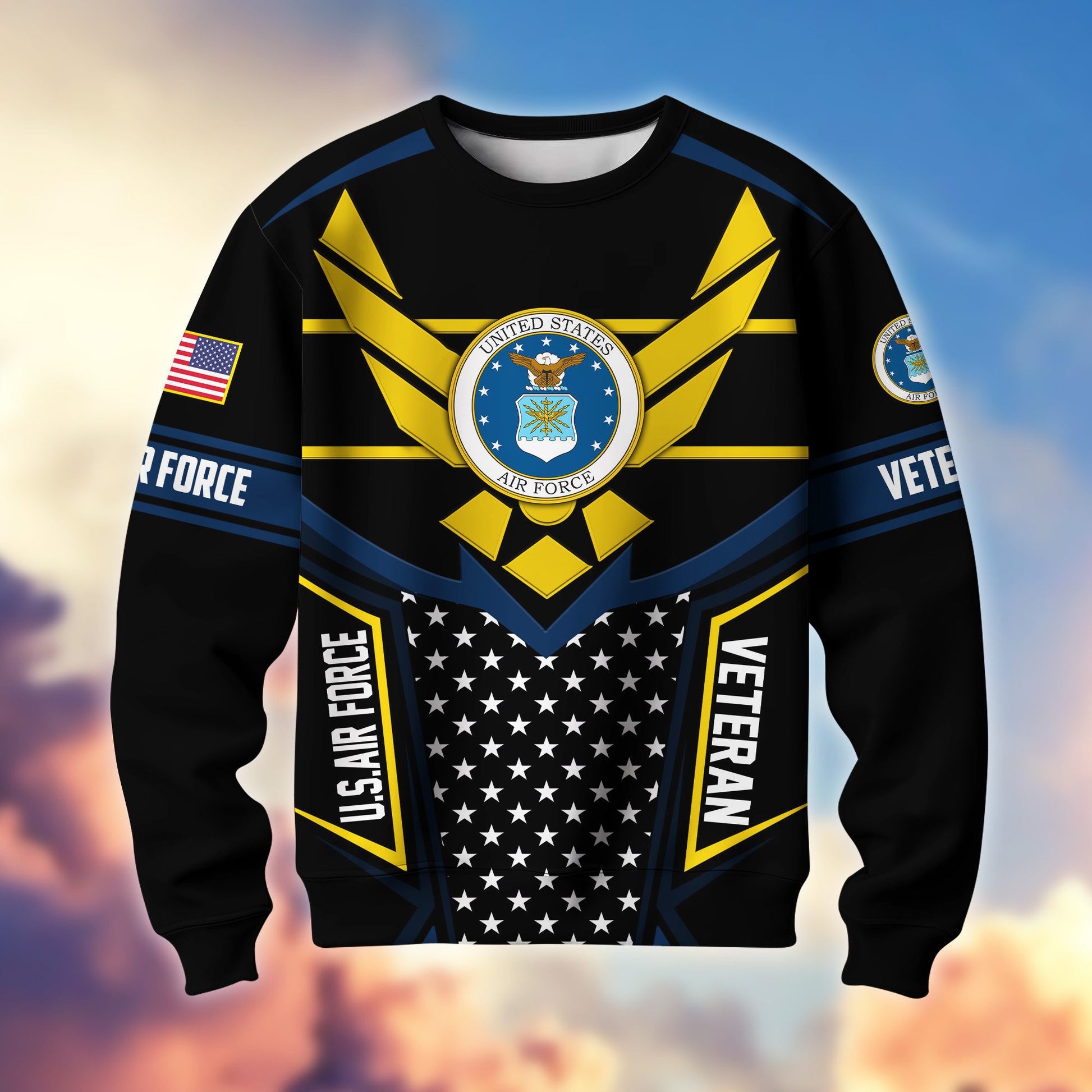 Premium US Veterans Sweatshirt BPHN180211, Gifts For US Veterans, Gifts For Dad, For Husband, Best Gifts On Father's Day, Armed Forces Day, Independence Day, Veterans Day.