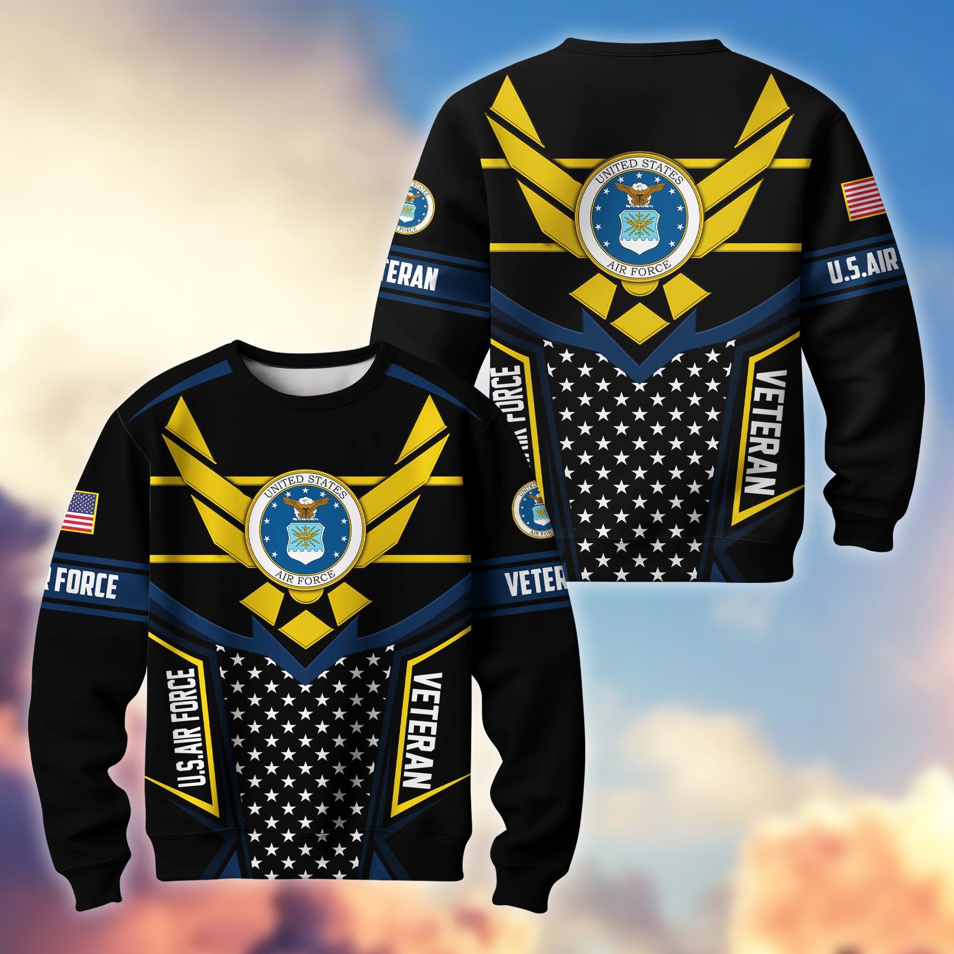 Premium US Veterans Sweatshirt BPHN180211, Gifts For US Veterans, Gifts For Dad, For Husband, Best Gifts On Father's Day, Armed Forces Day, Independence Day, Veterans Day.