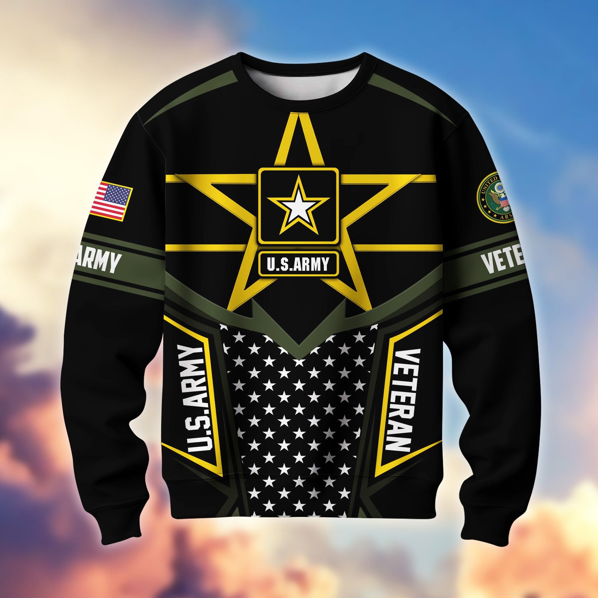 Premium US Veterans Sweatshirt BPHN180211, Gifts For US Veterans, Gifts For Dad, For Husband, Best Gifts On Father's Day, Armed Forces Day, Independence Day, Veterans Day.