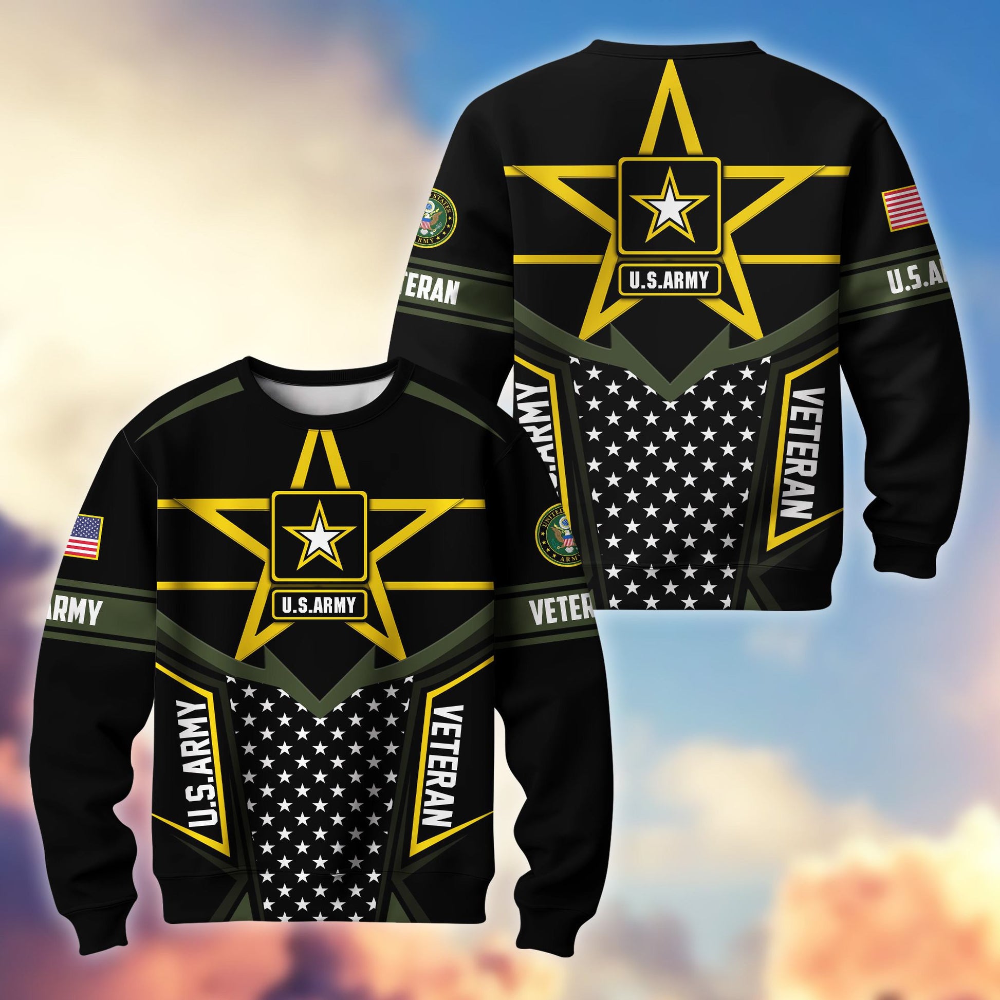 Premium US Veterans Sweatshirt BPHN180211, Gifts For US Veterans, Gifts For Dad, For Husband, Best Gifts On Father's Day, Armed Forces Day, Independence Day, Veterans Day.