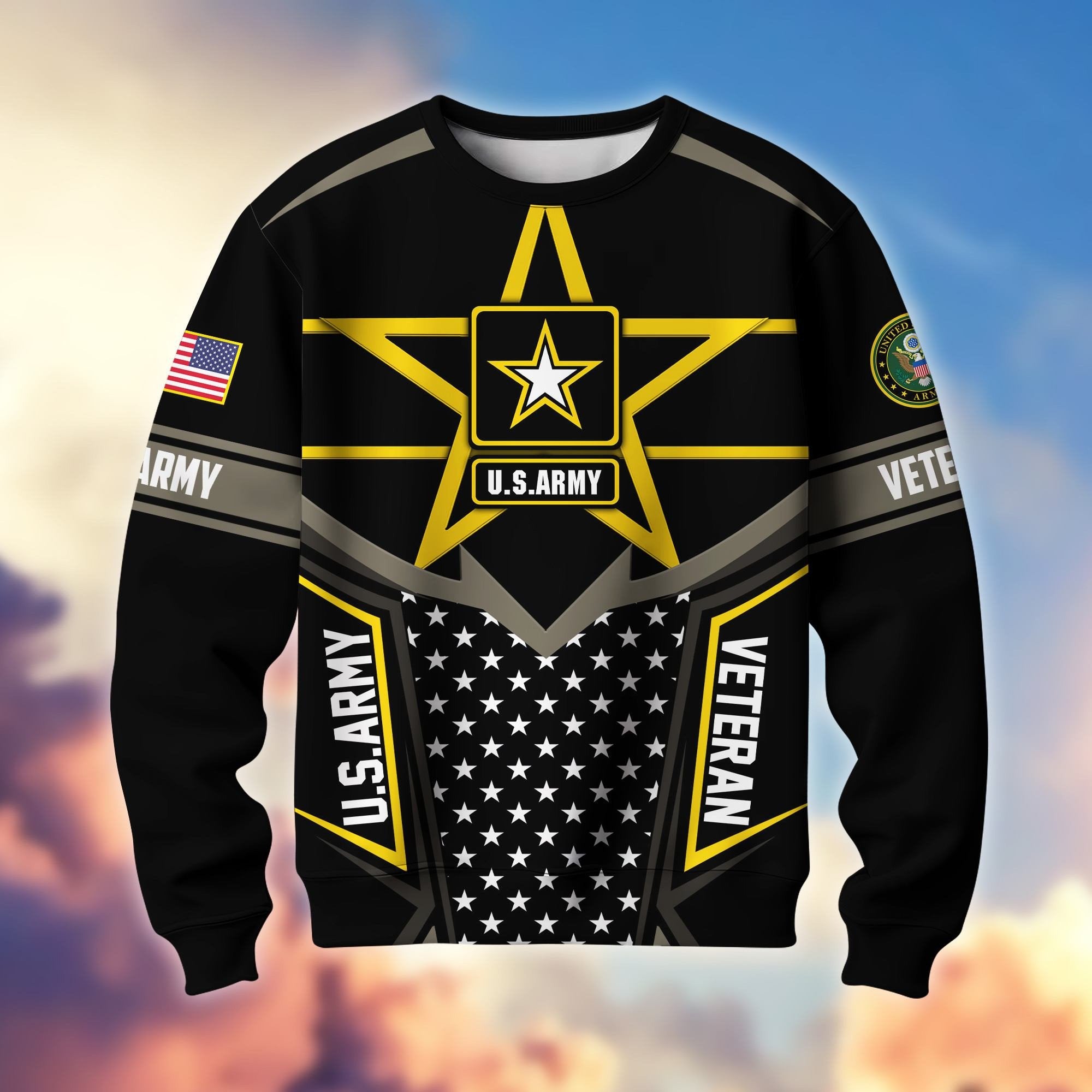 Premium US Veterans Sweatshirt BPHN180211, Gifts For US Veterans, Gifts For Dad, For Husband, Best Gifts On Father's Day, Armed Forces Day, Independence Day, Veterans Day.