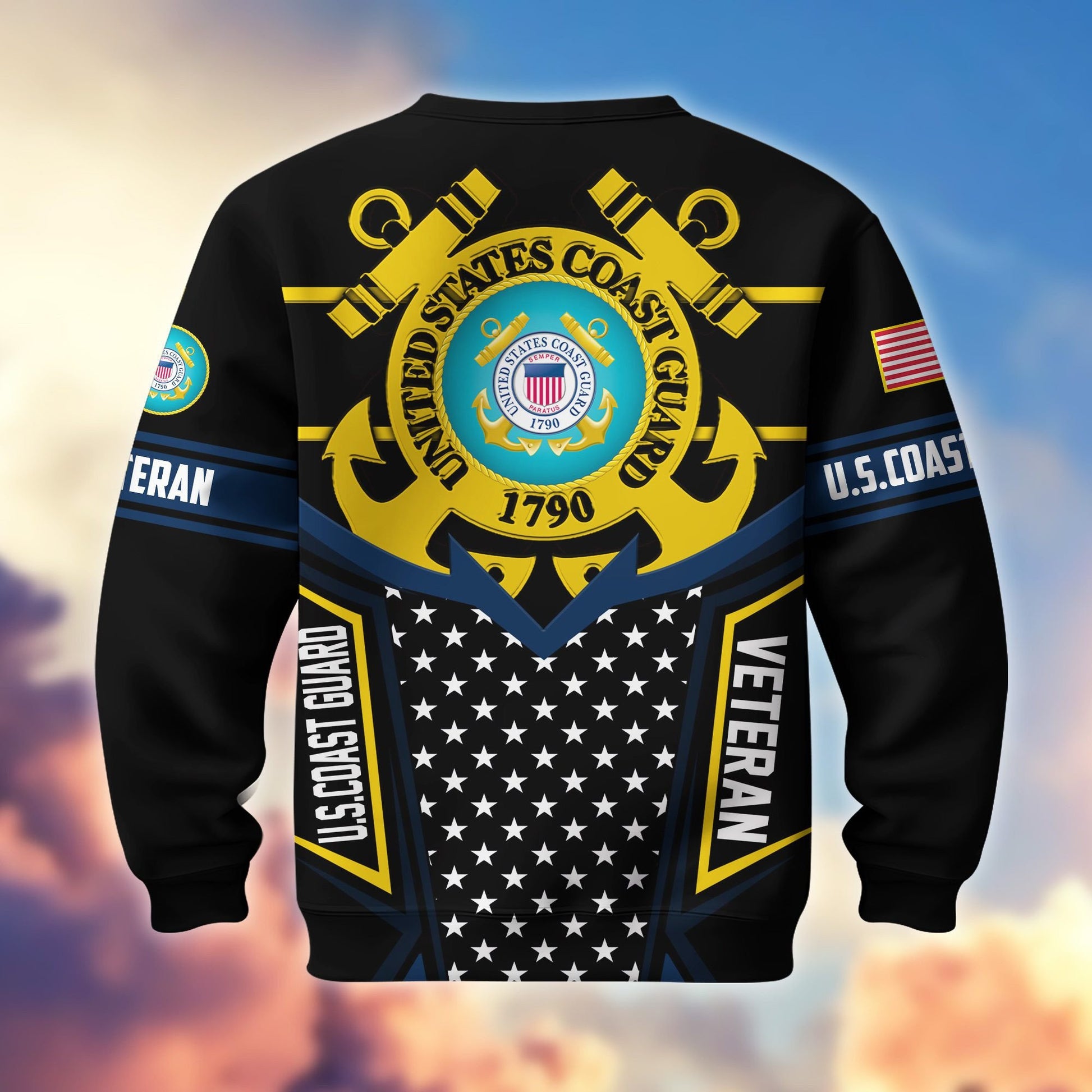 Premium US Veterans Sweatshirt BPHN180211, Gifts For US Veterans, Gifts For Dad, For Husband, Best Gifts On Father's Day, Armed Forces Day, Independence Day, Veterans Day.