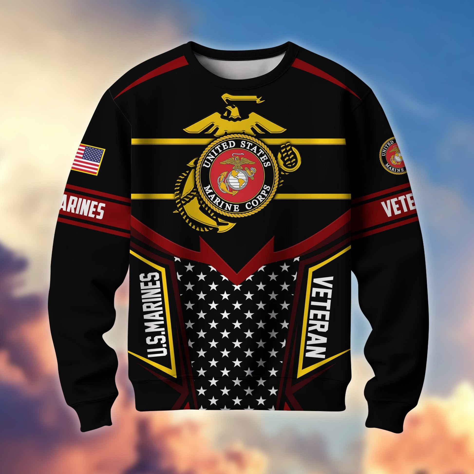 Premium US Veterans Sweatshirt BPHN180211, Gifts For US Veterans, Gifts For Dad, For Husband, Best Gifts On Father's Day, Armed Forces Day, Independence Day, Veterans Day.