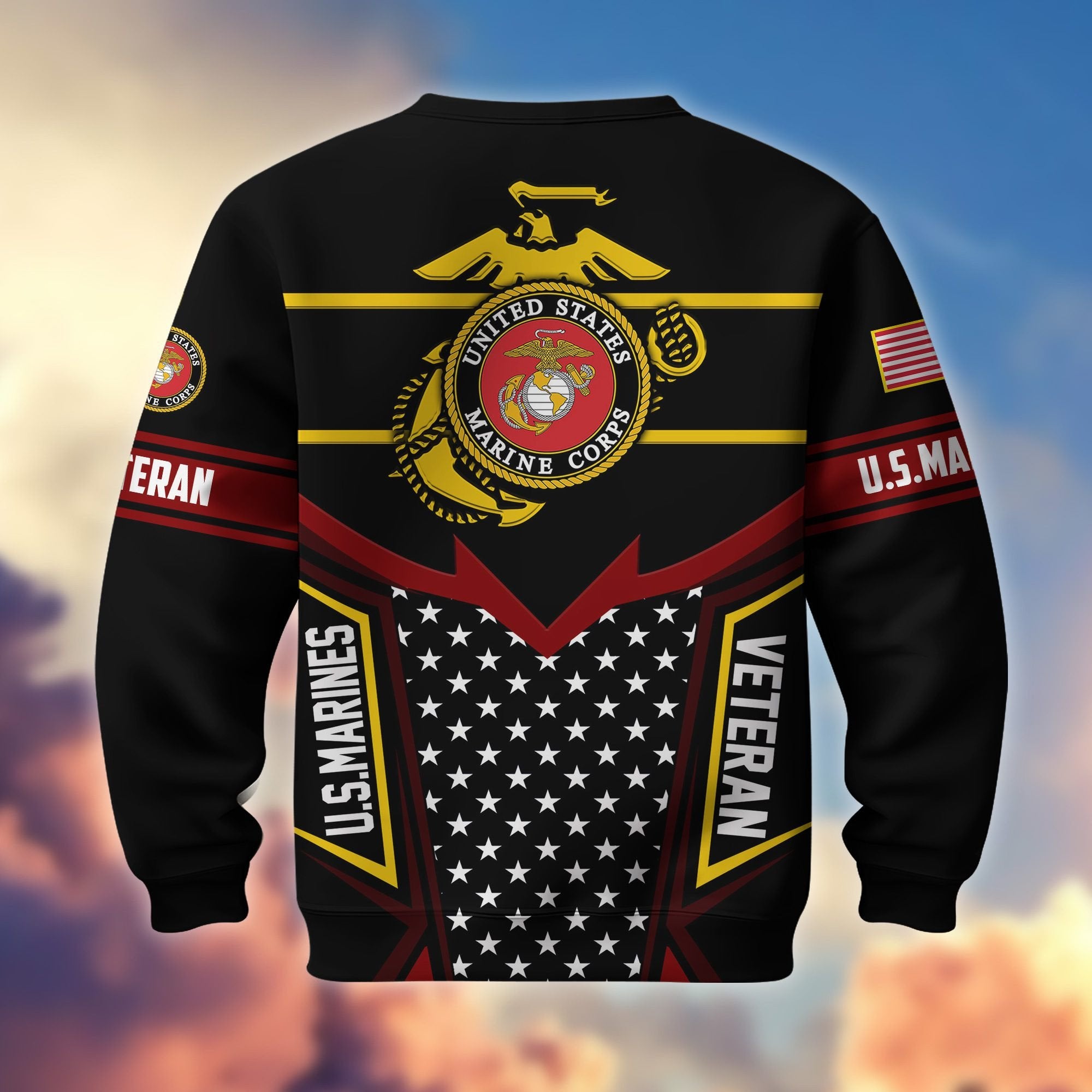 Premium US Veterans Sweatshirt BPHN180211, Gifts For US Veterans, Gifts For Dad, For Husband, Best Gifts On Father's Day, Armed Forces Day, Independence Day, Veterans Day.