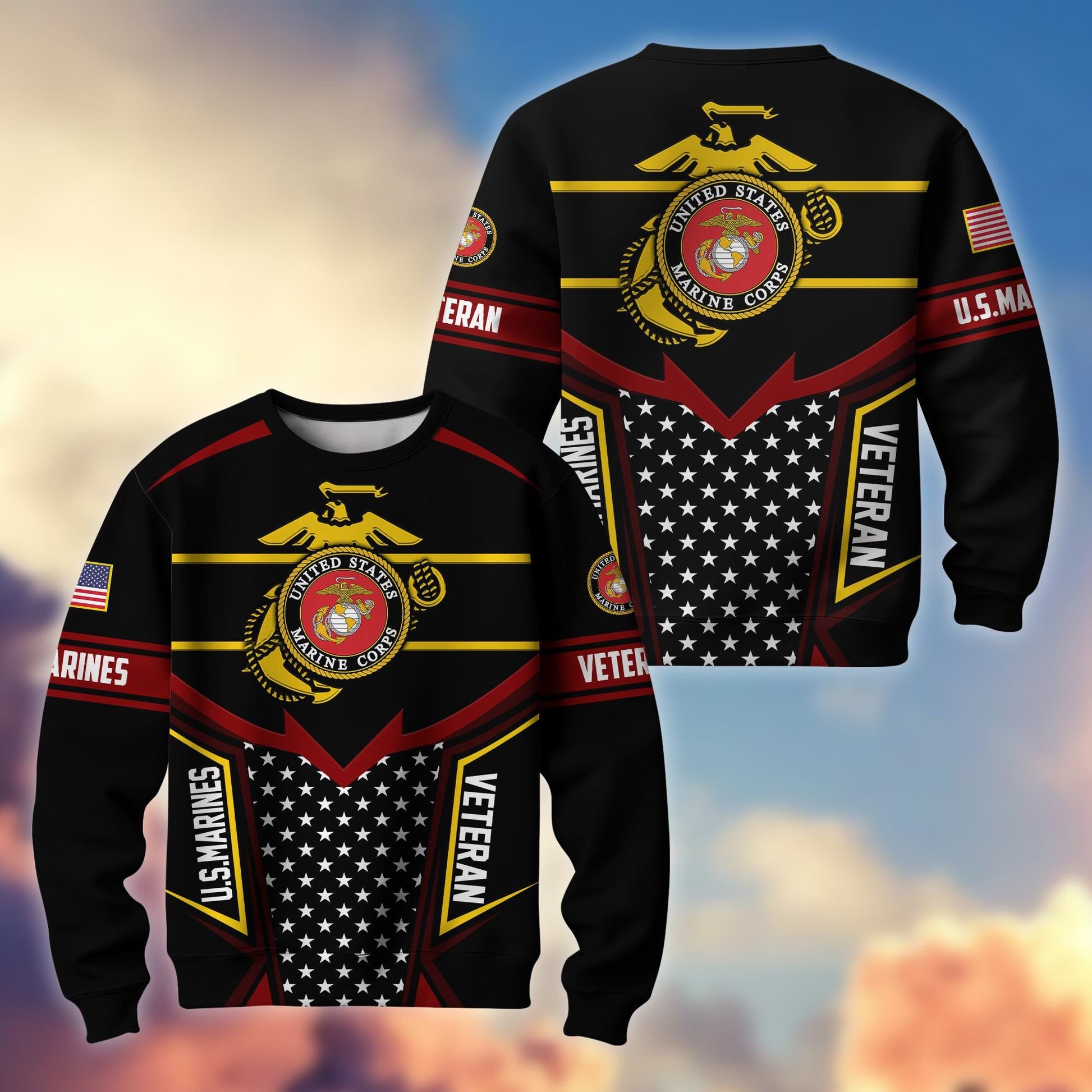 Premium US Veterans Sweatshirt BPHN180211, Gifts For US Veterans, Gifts For Dad, For Husband, Best Gifts On Father's Day, Armed Forces Day, Independence Day, Veterans Day.