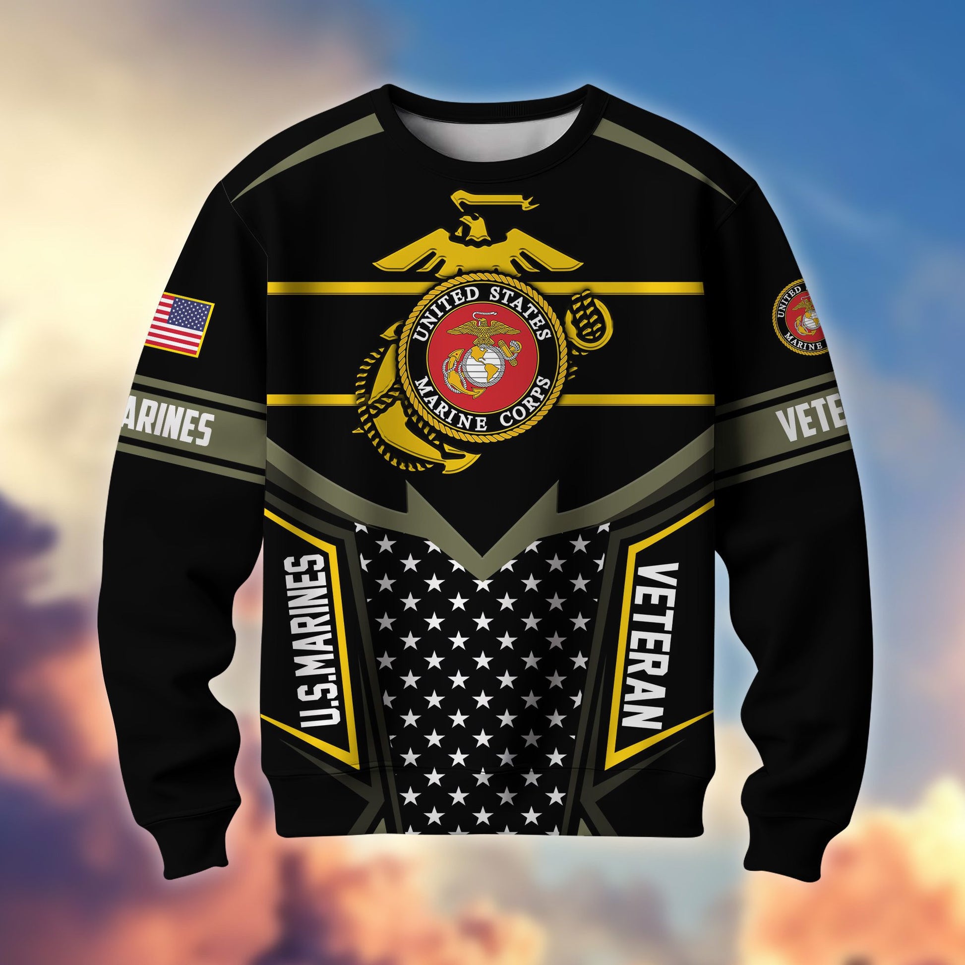 Premium US Veterans Sweatshirt BPHN180211, Gifts For US Veterans, Gifts For Dad, For Husband, Best Gifts On Father's Day, Armed Forces Day, Independence Day, Veterans Day.