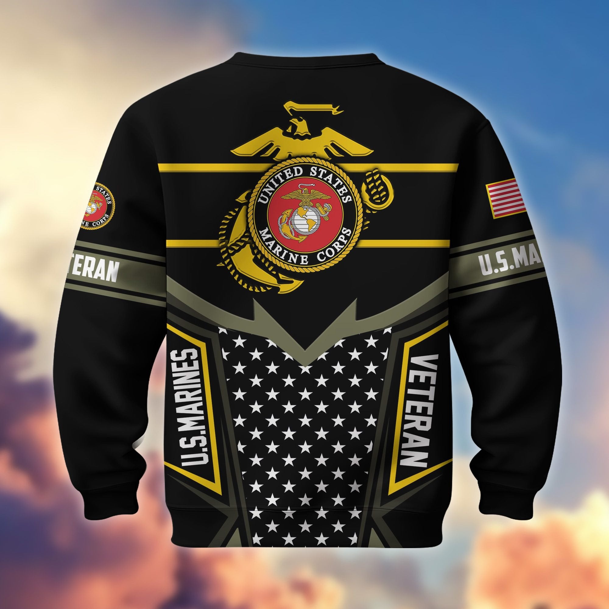 Premium US Veterans Sweatshirt BPHN180211, Gifts For US Veterans, Gifts For Dad, For Husband, Best Gifts On Father's Day, Armed Forces Day, Independence Day, Veterans Day.