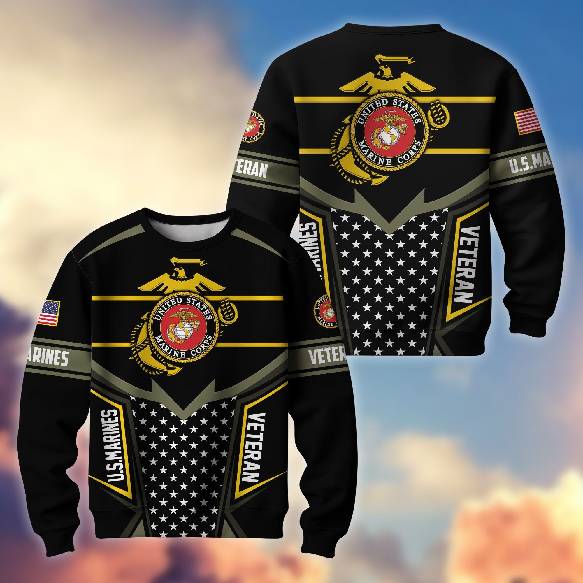 Premium US Veterans Sweatshirt BPHN180211, Gifts For US Veterans, Gifts For Dad, For Husband, Best Gifts On Father's Day, Armed Forces Day, Independence Day, Veterans Day.