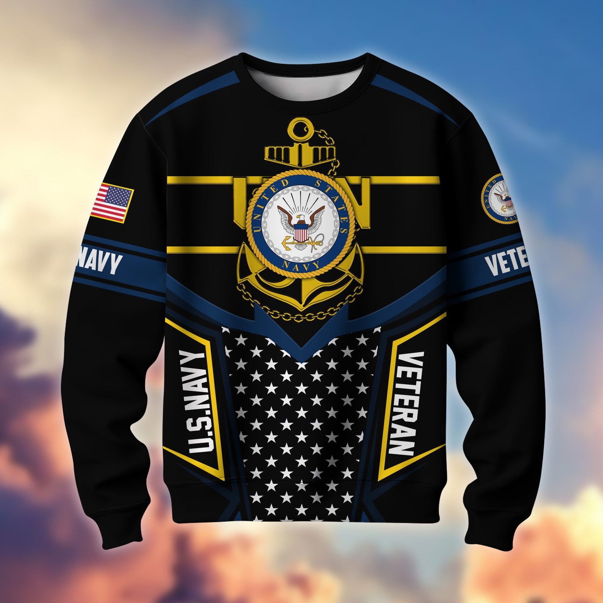 Premium US Veterans Sweatshirt BPHN180211, Gifts For US Veterans, Gifts For Dad, For Husband, Best Gifts On Father's Day, Armed Forces Day, Independence Day, Veterans Day.