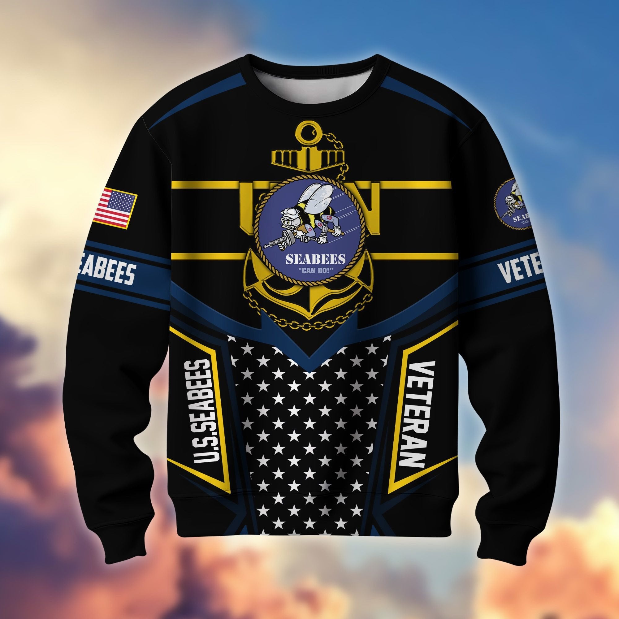 Premium US Veterans Sweatshirt BPHN180211, Gifts For US Veterans, Gifts For Dad, For Husband, Best Gifts On Father's Day, Armed Forces Day, Independence Day, Veterans Day.