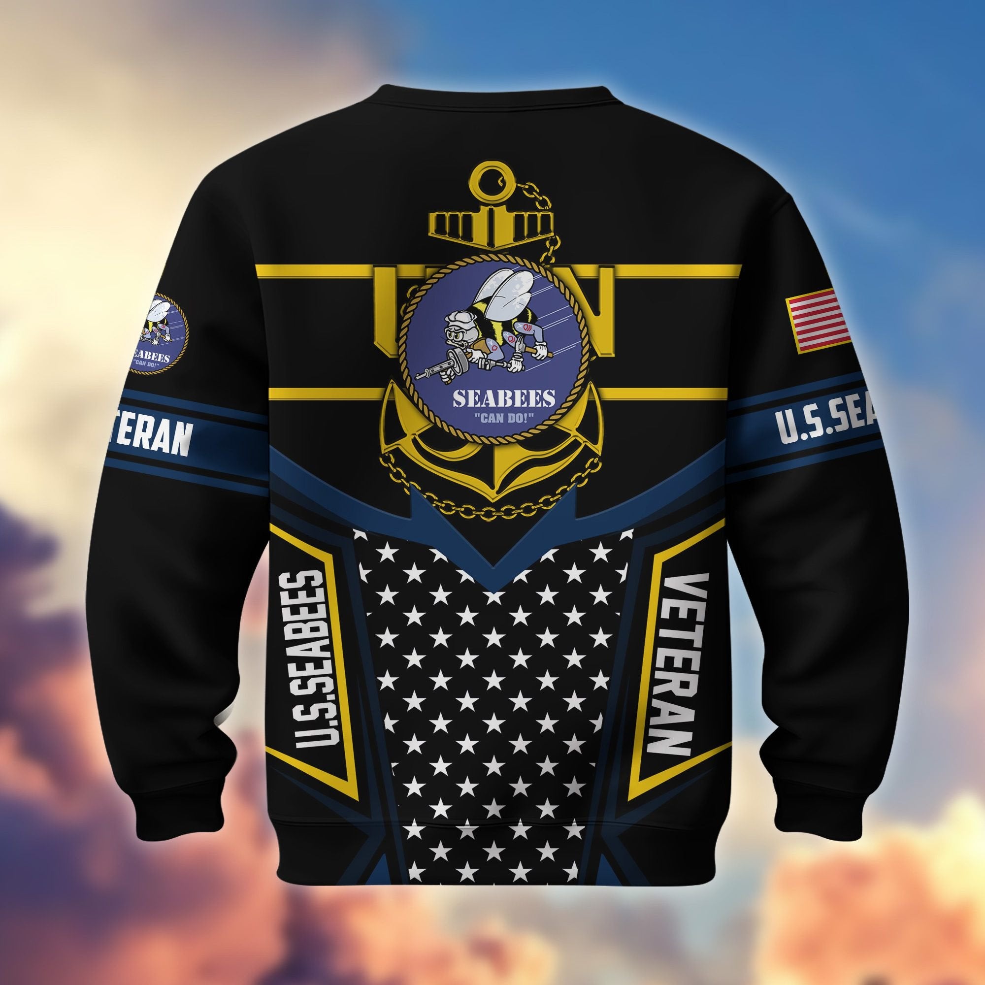 Premium US Veterans Sweatshirt BPHN180211, Gifts For US Veterans, Gifts For Dad, For Husband, Best Gifts On Father's Day, Armed Forces Day, Independence Day, Veterans Day.