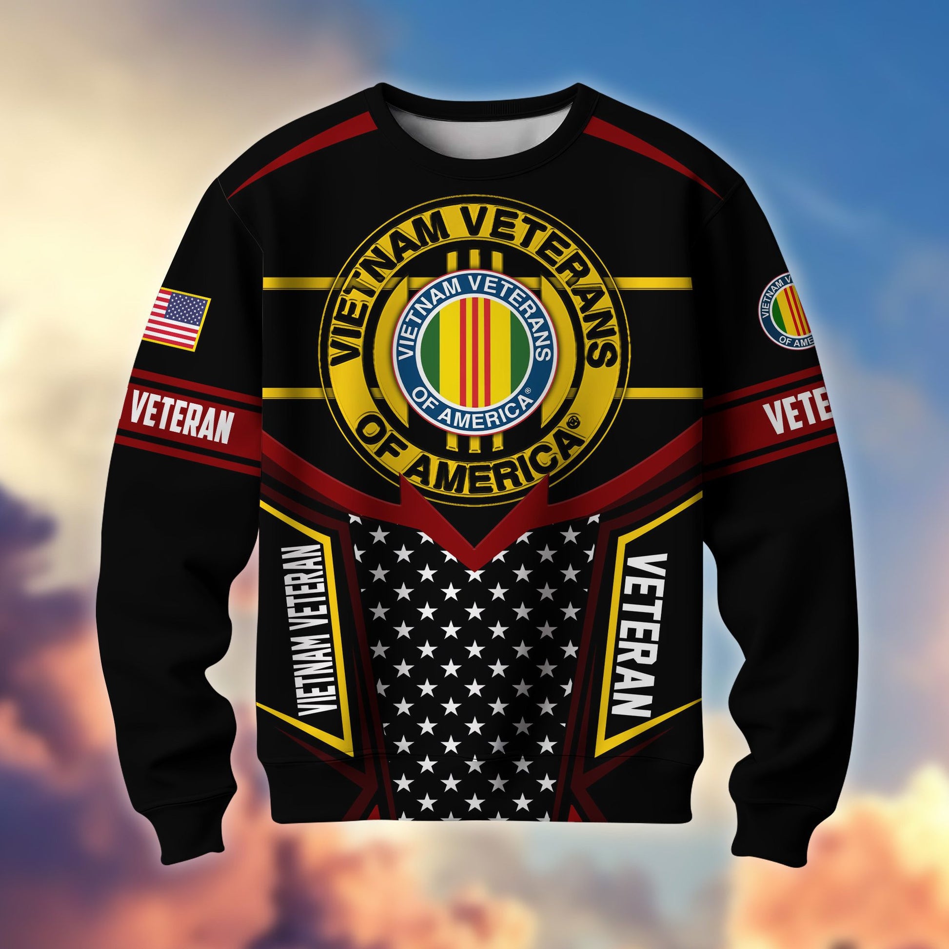Premium US Veterans Sweatshirt BPHN180211, Gifts For US Veterans, Gifts For Dad, For Husband, Best Gifts On Father's Day, Armed Forces Day, Independence Day, Veterans Day.