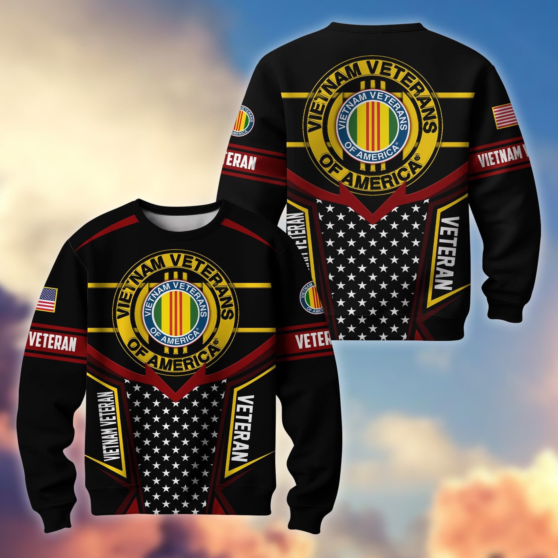 Premium US Veterans Sweatshirt BPHN180211, Gifts For US Veterans, Gifts For Dad, For Husband, Best Gifts On Father's Day, Armed Forces Day, Independence Day, Veterans Day.