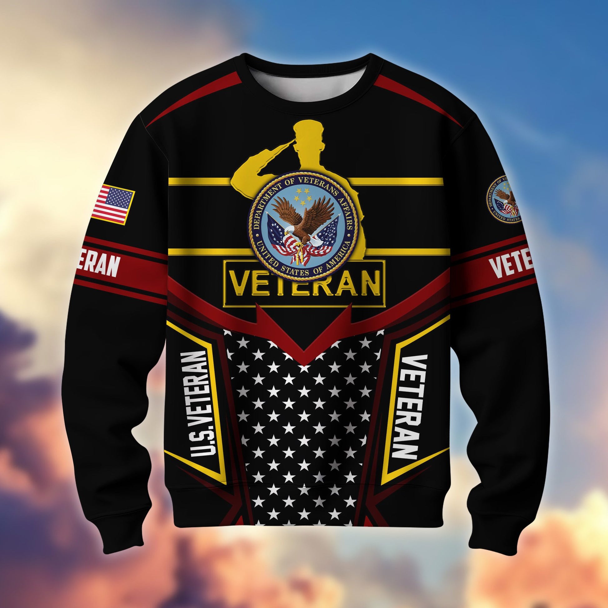 Premium US Veterans Sweatshirt BPHN180211, Gifts For US Veterans, Gifts For Dad, For Husband, Best Gifts On Father's Day, Armed Forces Day, Independence Day, Veterans Day.