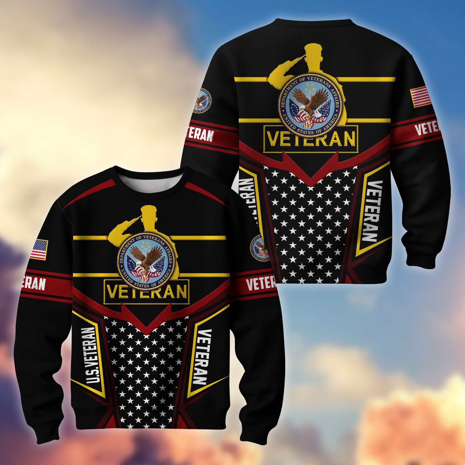 Premium US Veterans Sweatshirt BPHN180211, Gifts For US Veterans, Gifts For Dad, For Husband, Best Gifts On Father's Day, Armed Forces Day, Independence Day, Veterans Day.