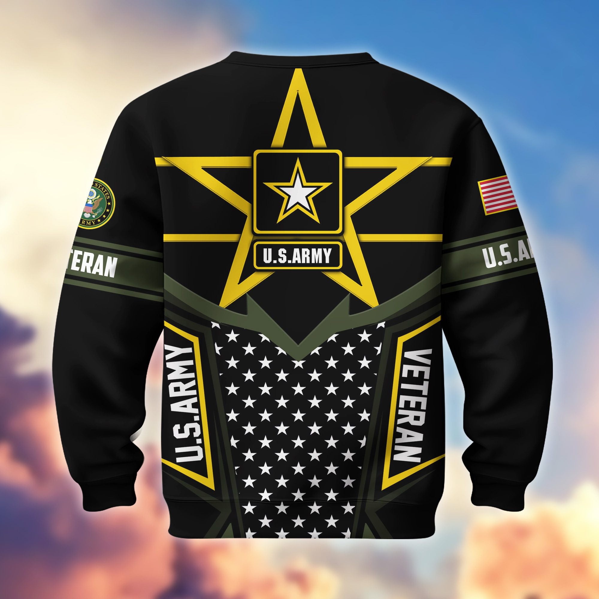 Premium US Veterans Sweatshirt BPHN180211, Gifts For US Veterans, Gifts For Dad, For Husband, Best Gifts On Father's Day, Armed Forces Day, Independence Day, Veterans Day.