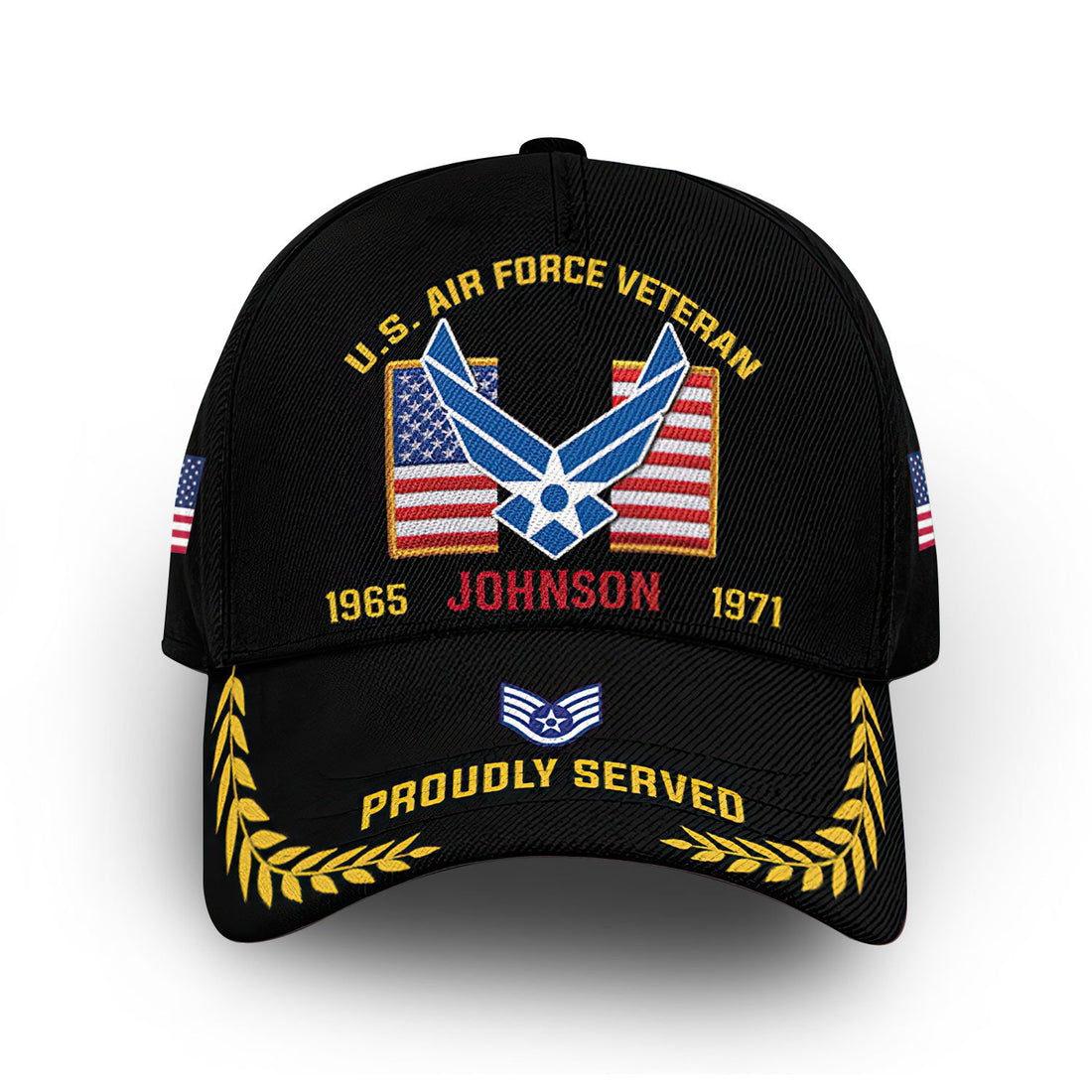 Premium USAF Cap VPVC010104, Custom Name, Rank, Year, Gifts For Air Force Veteran, Best Gifts On Father's Day, Armed Forces Day, Independence Day, Veterans Day.