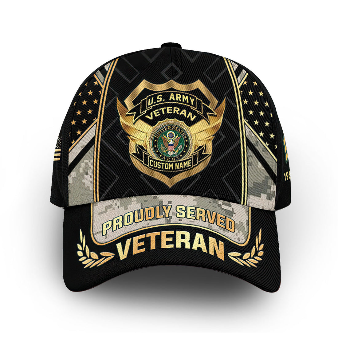 Premium Custom US Army Cap VPVC010201, Gifts For Army Veteran, Gifts For Dad, For Husband, Best Gifts On Father's Day, Armed Forces Day, Independence Day, Veterans Day.
