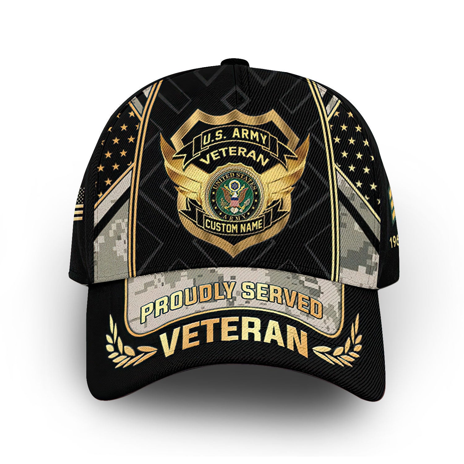 Premium Custom US Army Cap VPVC010201, Gifts For Army Veteran, Gifts For Dad, For Husband, Best Gifts On Father's Day, Armed Forces Day, Independence Day, Veterans Day.