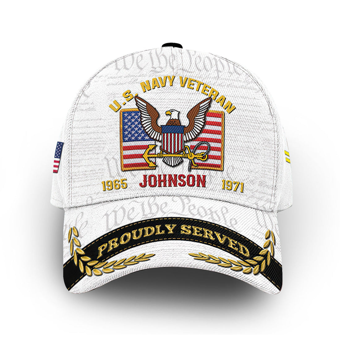 Premium Custom US Navy Cap VPVC010302, Gifts For Navy Veteran, Gifts For Dad, For Husband, Best Gifts On Father's Day, Armed Forces Day, Independence Day, Veterans Day.