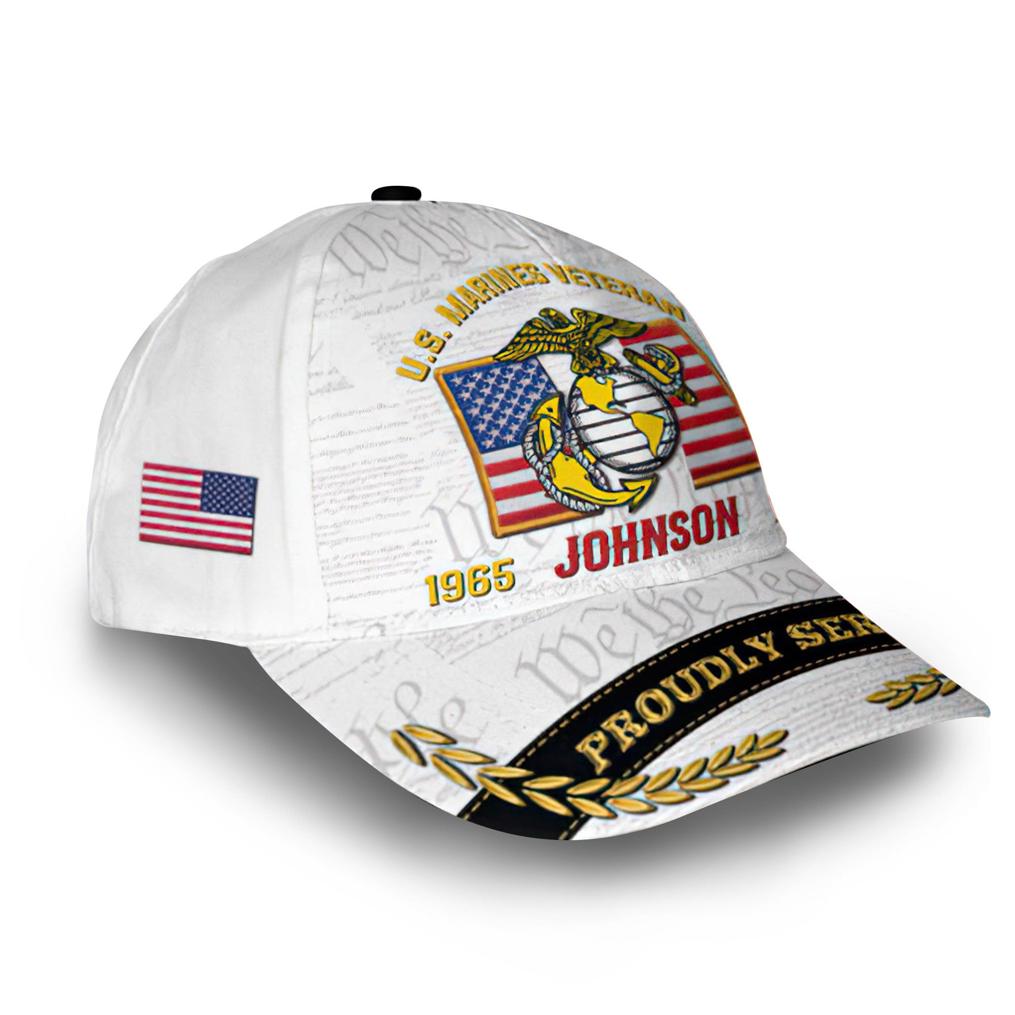 Premium Custom USMC Cap VPVC010303, Gifts For Marine Veteran, Gifts For Dad, For Husband, Best Gifts On Father's Day, Armed Forces Day, Independence Day, Veterans Day.