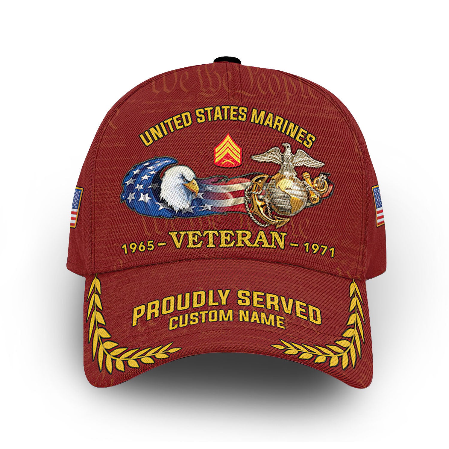 USMC Custom Cap VPVC010603, Gifts For Marine Veteran, Best Gifts On Father's Day, Armed Forces Day, Independence Day, Veterans Day.