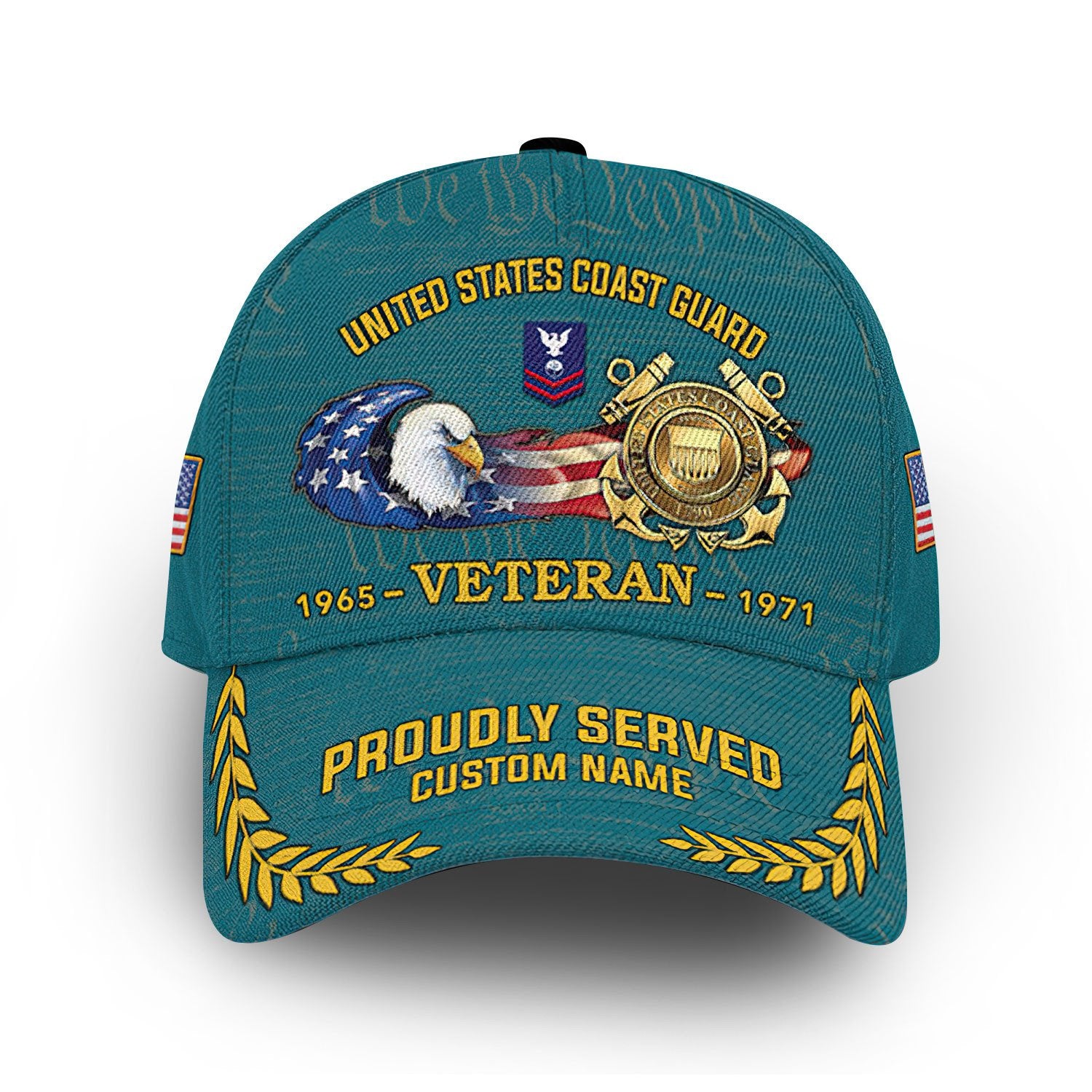 USCG Custom Cap VPVC010605, Gifts For Coast Guard Veteran, Best Gifts On Father's Day, Armed Forces Day, Independence Day, Veterans Day.