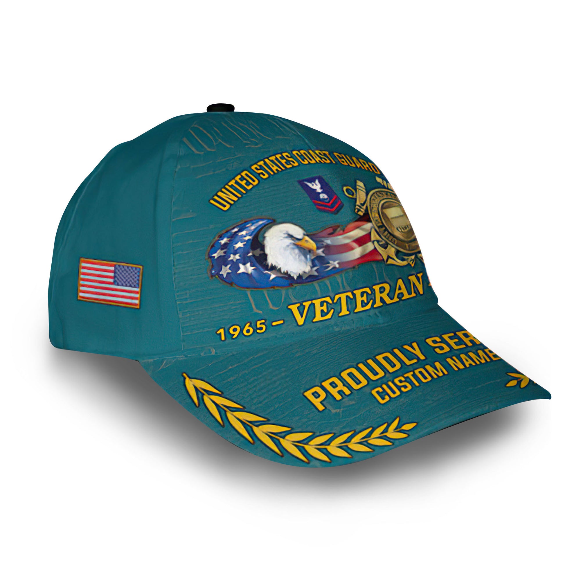 USCG Custom Cap VPVC010605, Gifts For Coast Guard Veteran, Best Gifts On Father's Day, Armed Forces Day, Independence Day, Veterans Day.