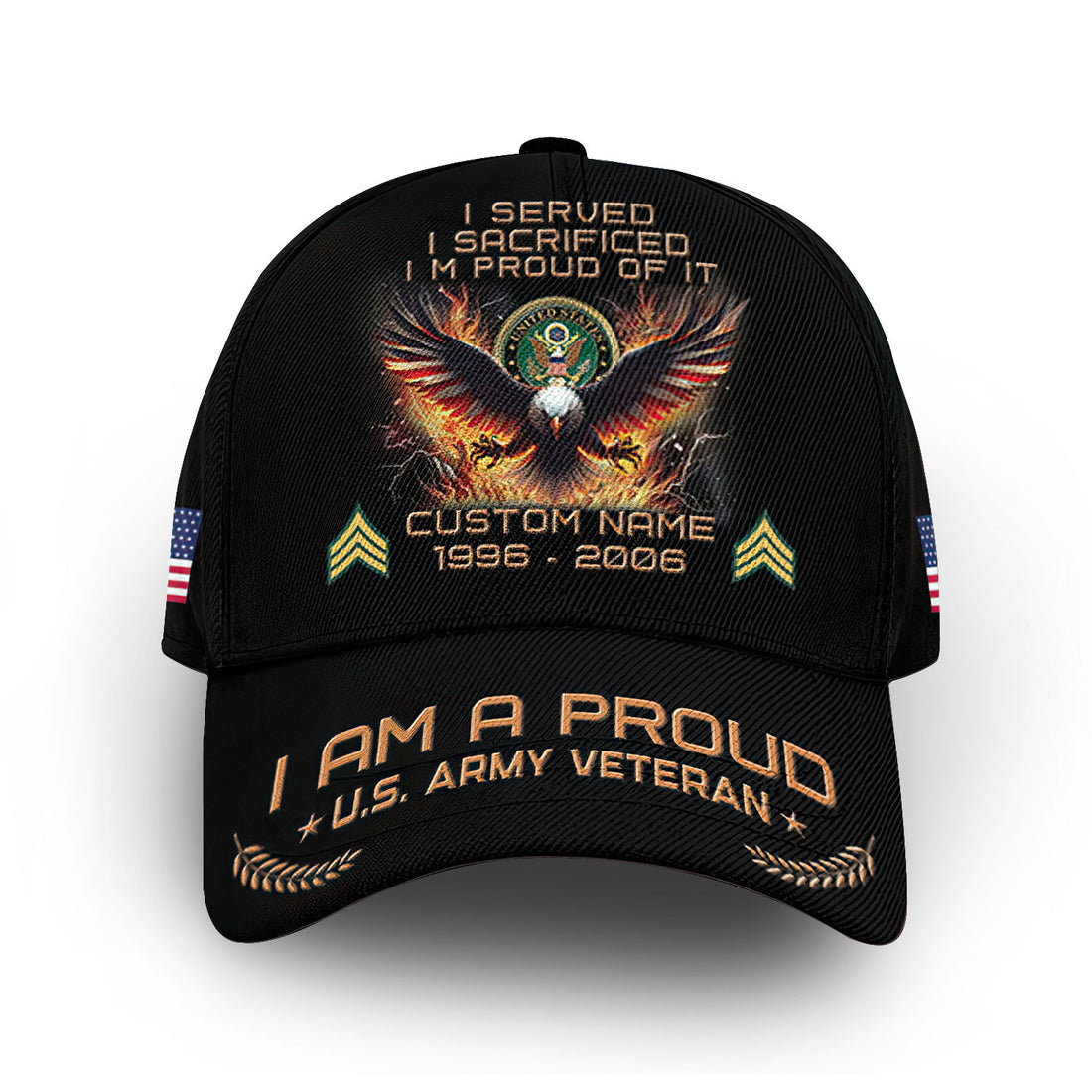 Premium Custom US Army Cap VPVC010801, Gifts For Army Veteran, Best Gifts On Father's Day, Armed Forces Day, Independence Day, Veterans Day.
