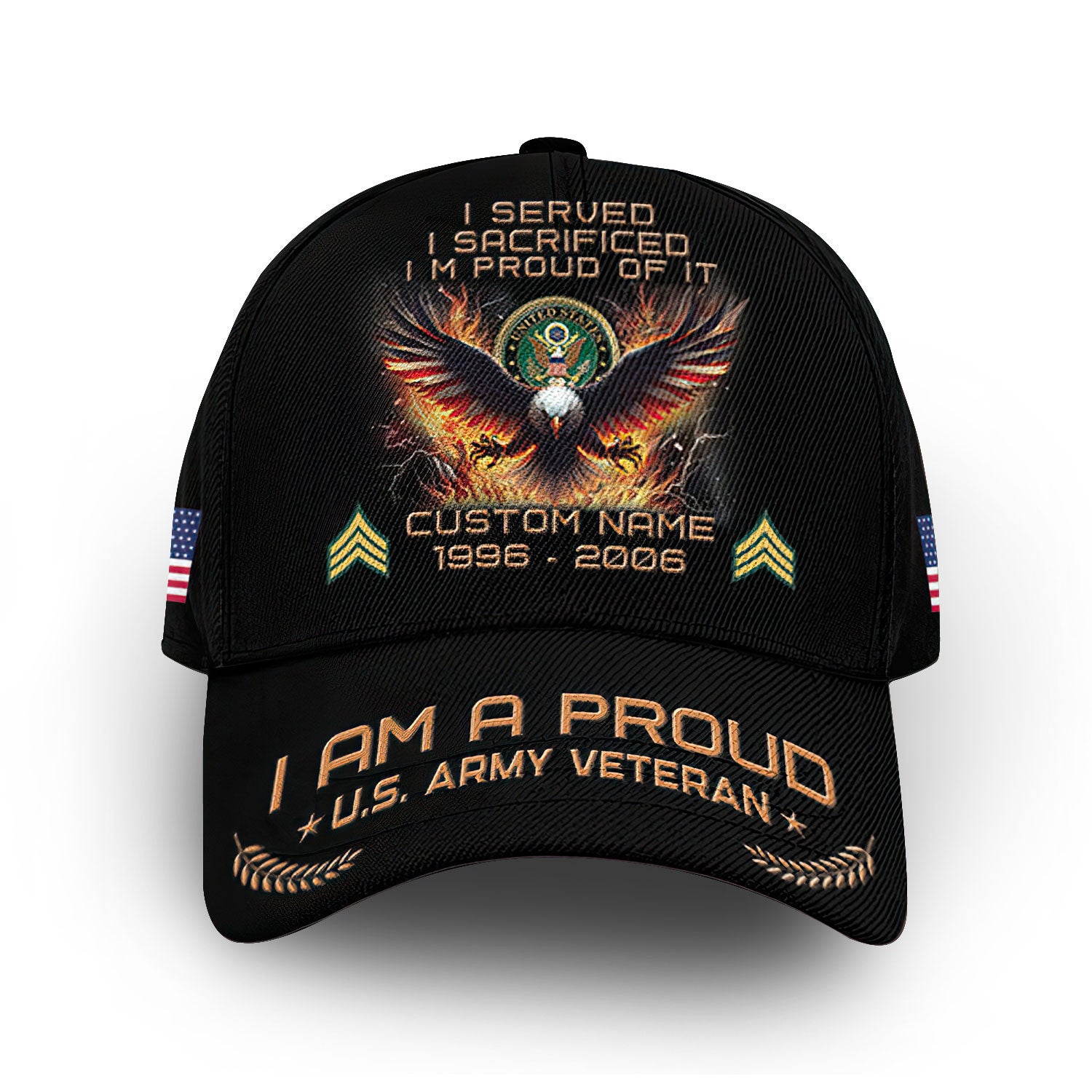 Premium Custom US Army Cap VPVC010801, Gifts For Army Veteran, Best Gifts On Father's Day, Armed Forces Day, Independence Day, Veterans Day.